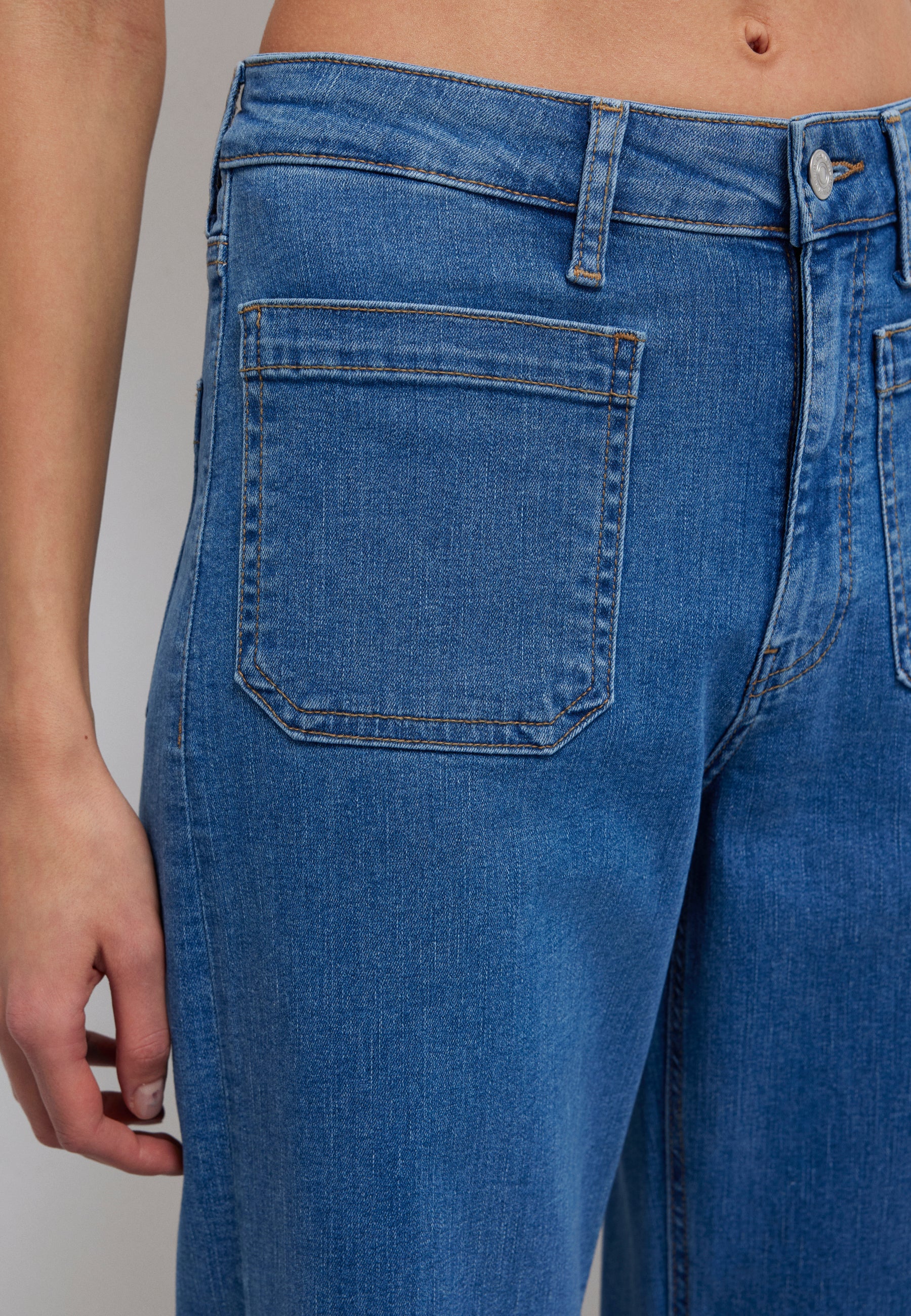 Malibu Marine in jeans Mid Str Mavi