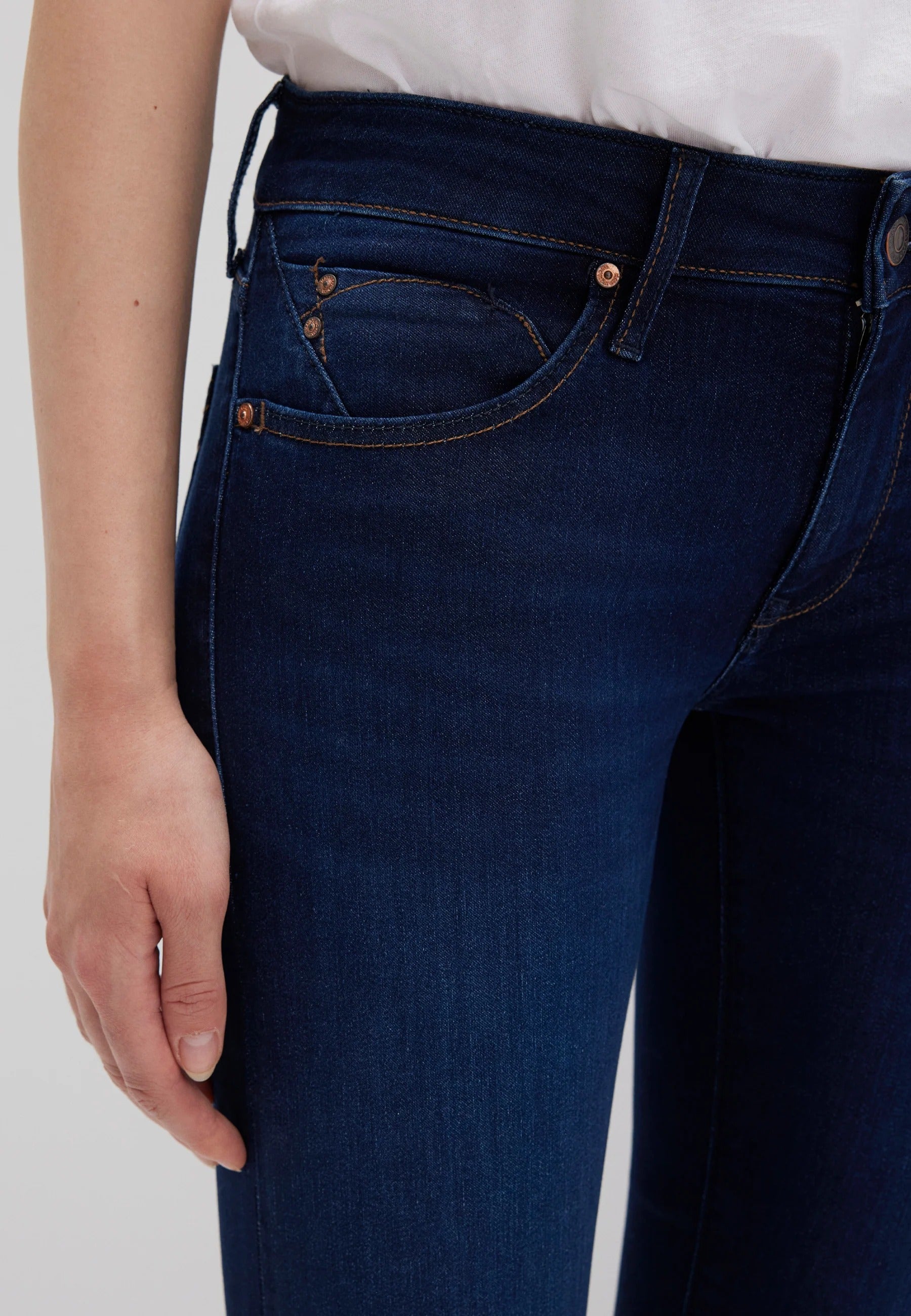 Lexy in Jeans Glam di senape profonda Mavi