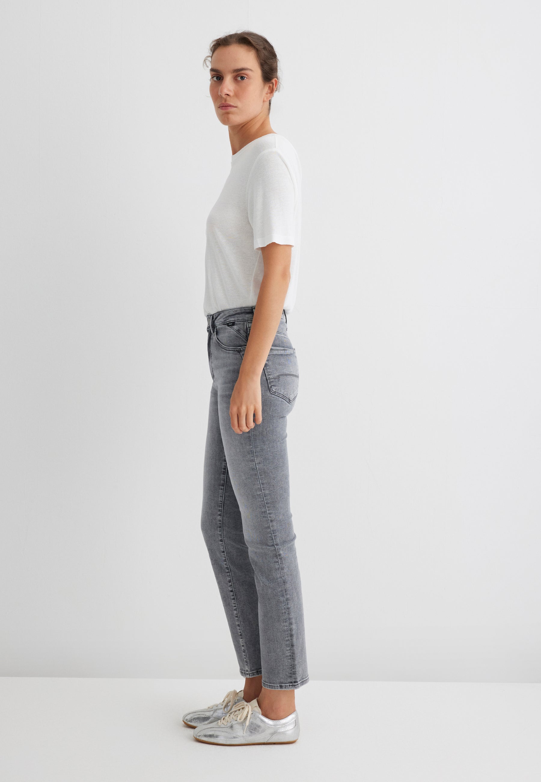 Kendra in jeans glam spazzolati grigi Mavi