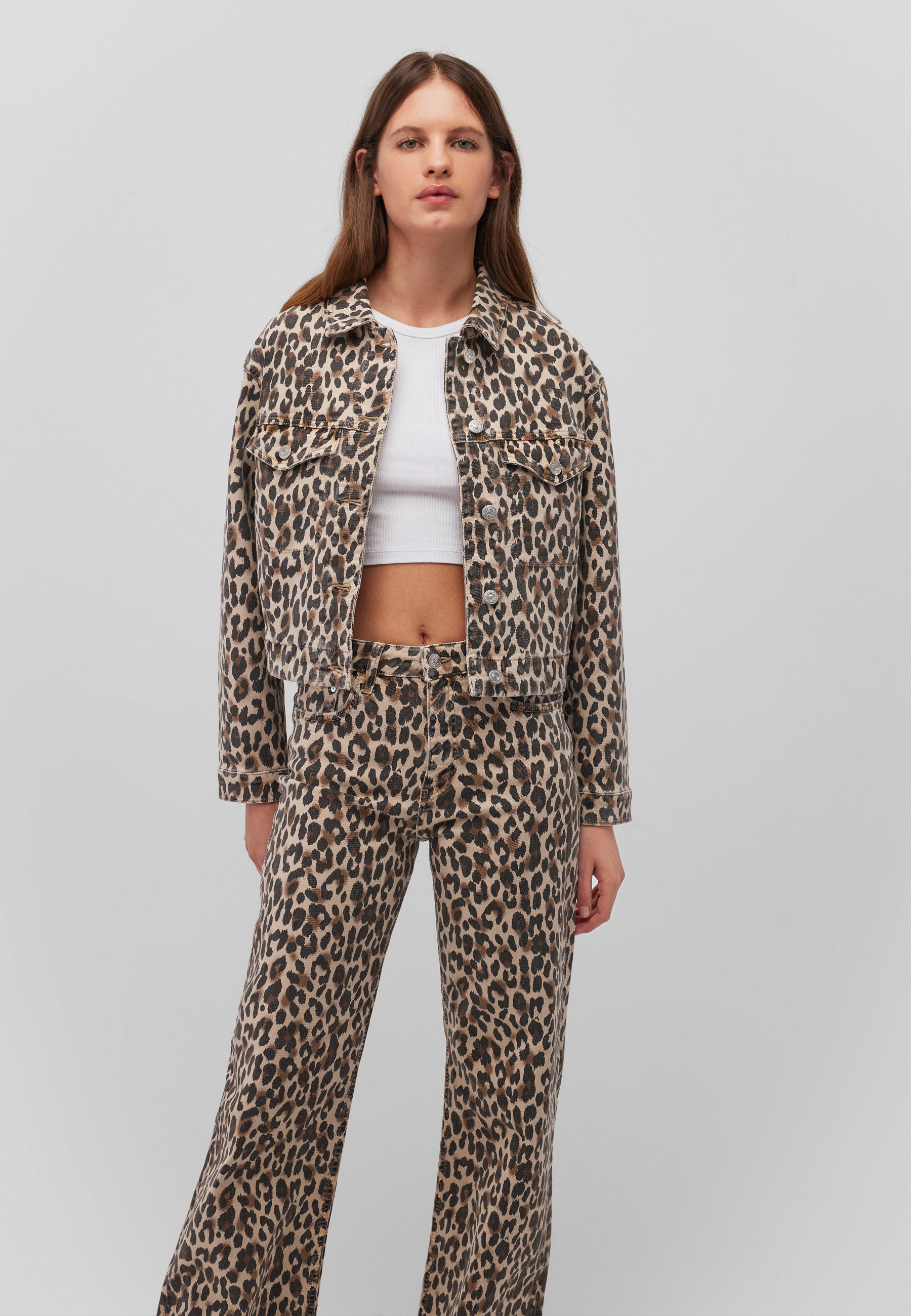 Maren in giacca di jeans leopardata Mavi