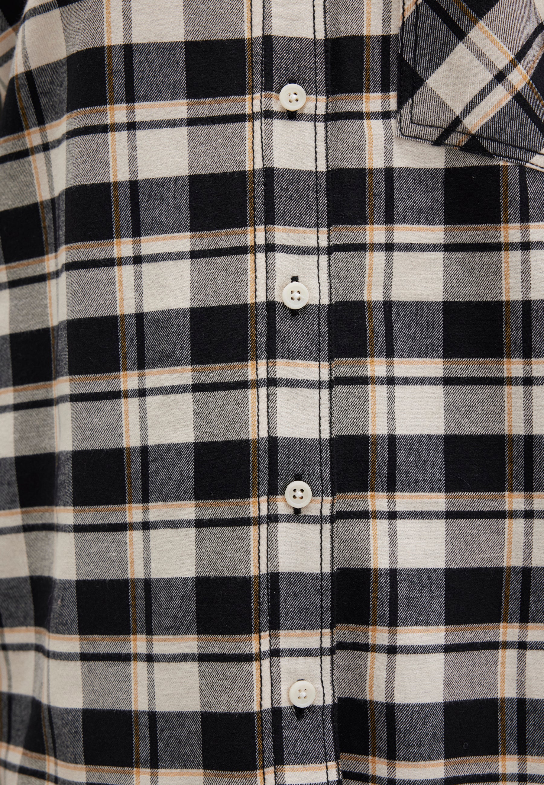 Camicia in tessuto a quadri marrone