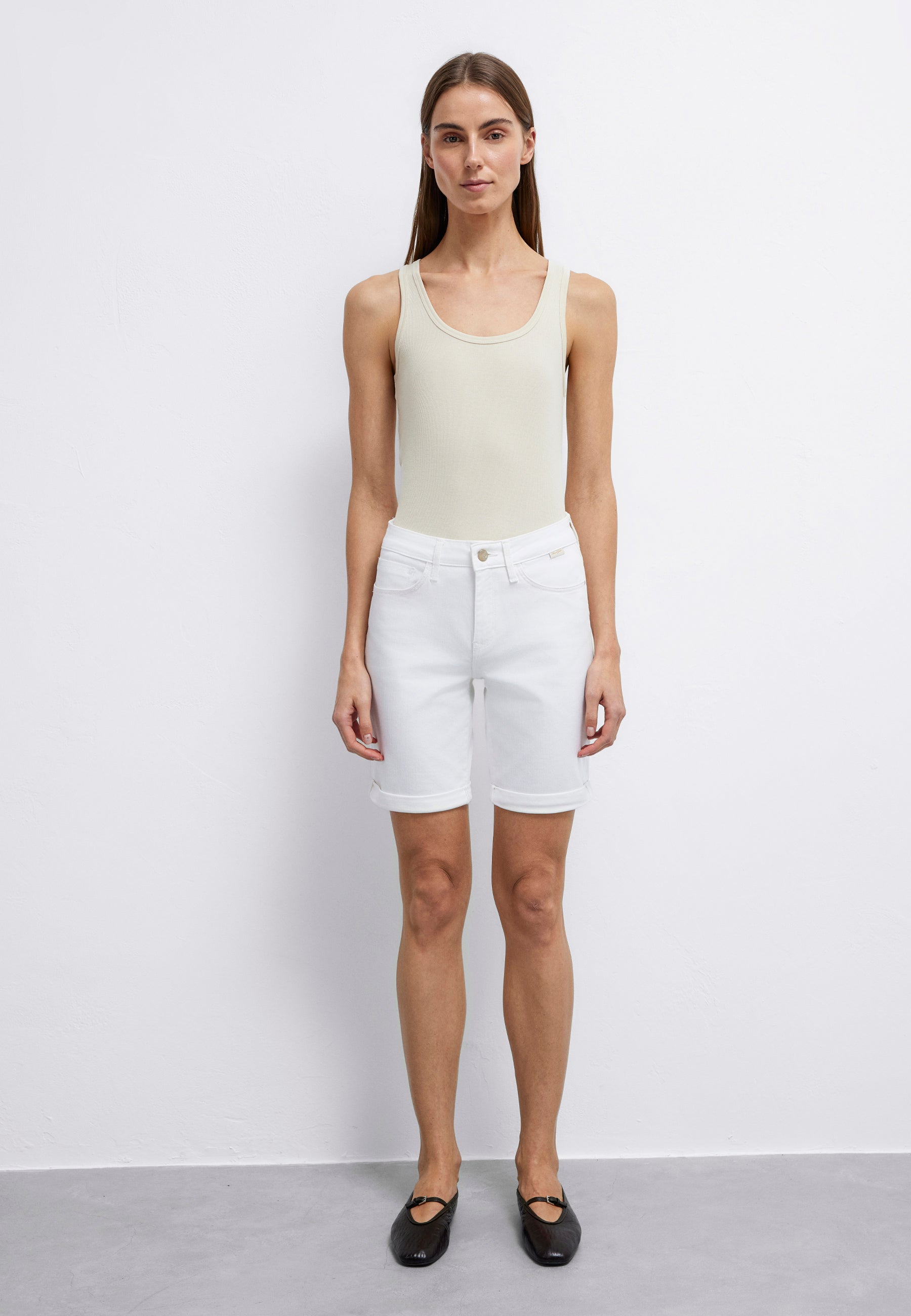 Alexis in shorts di jeans bianco oro Mavi