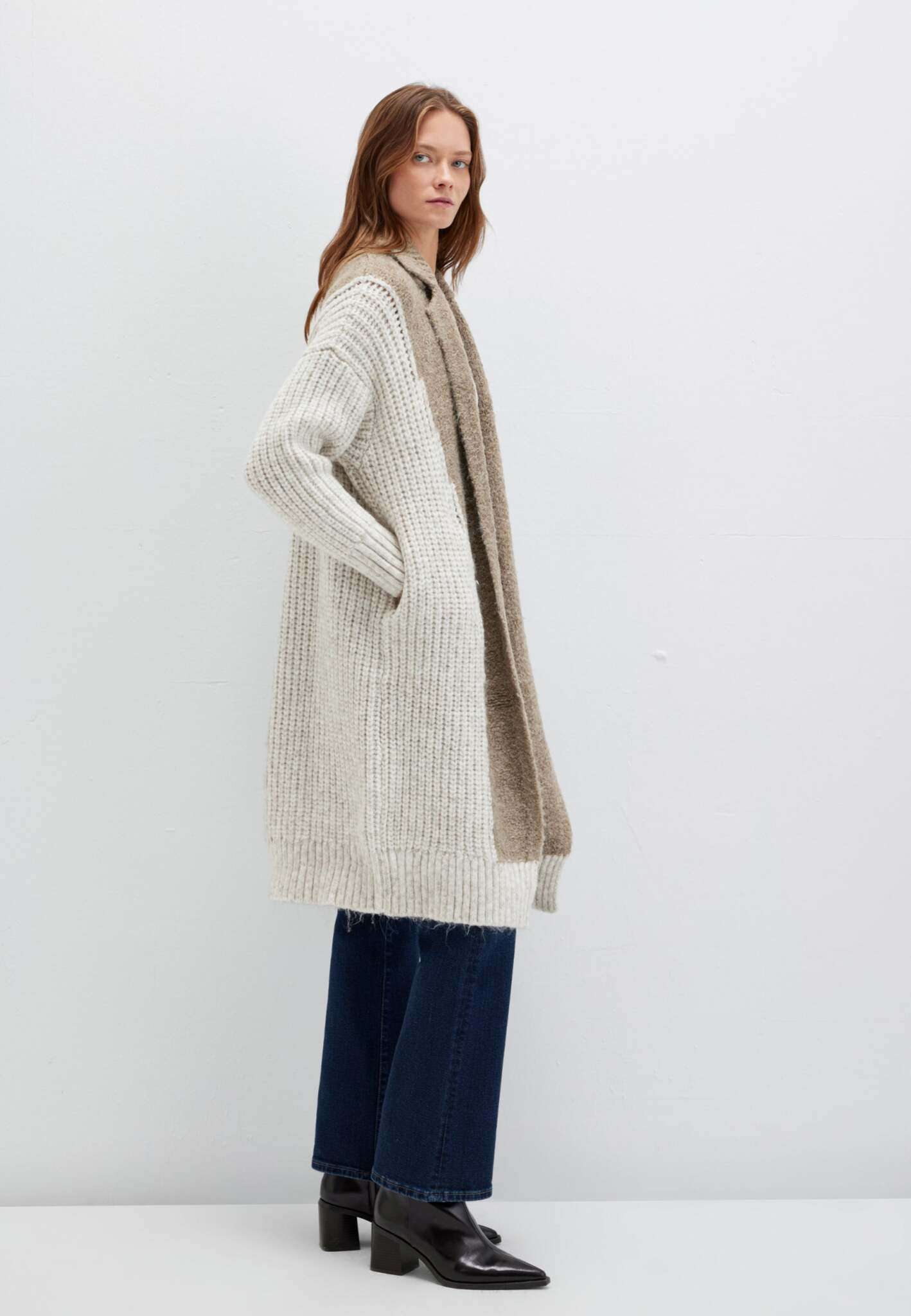Cardigan a righe salvia argento Cardigan Mavi
