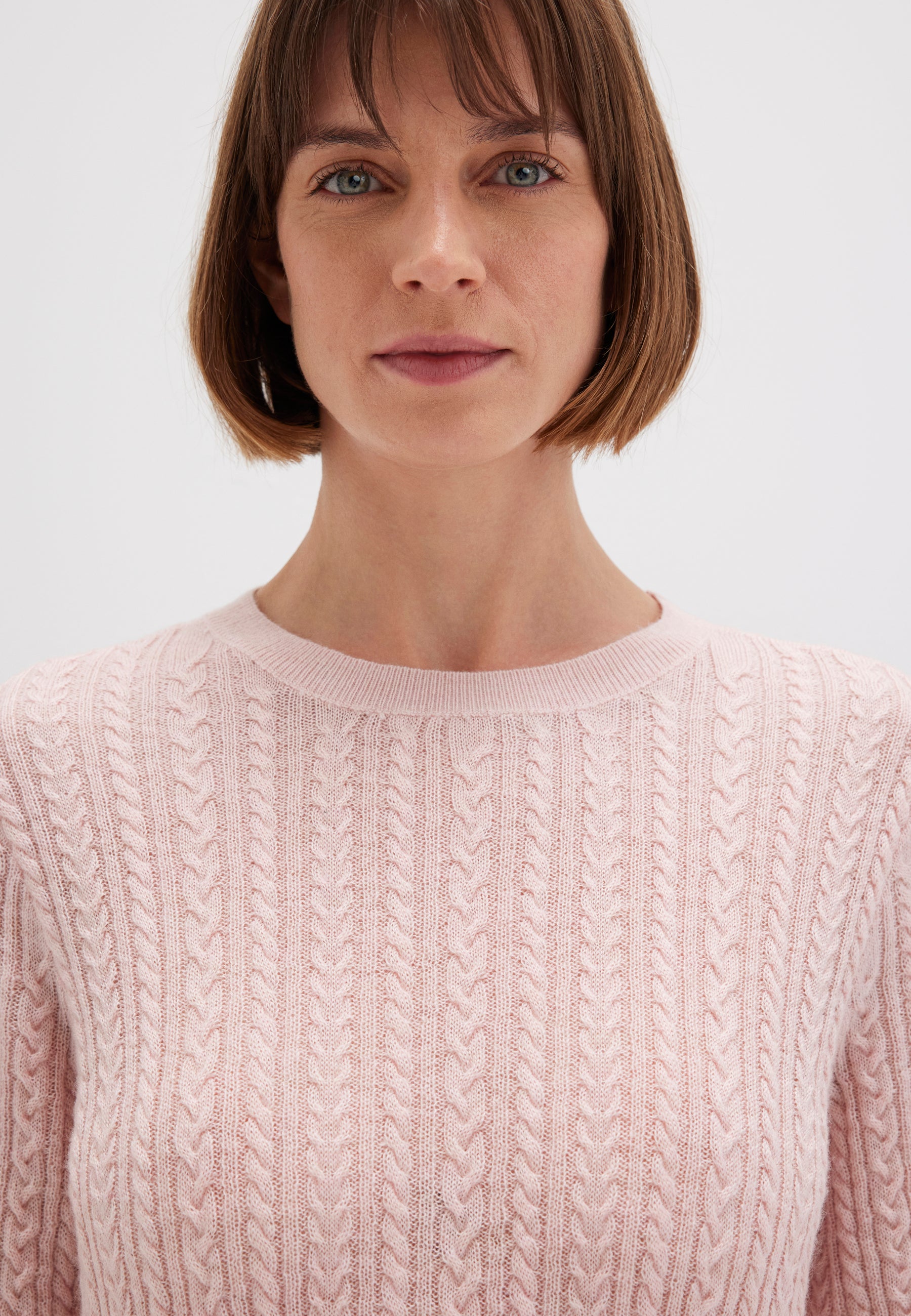 Tricot a maniche corte in Lotus Melange Maglioni Mavi