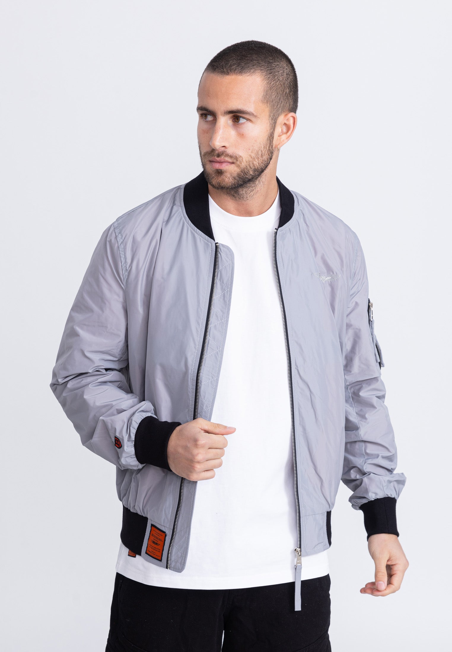 Giacca bomber MA1 M in L.Grey Jackets Bombers Original   