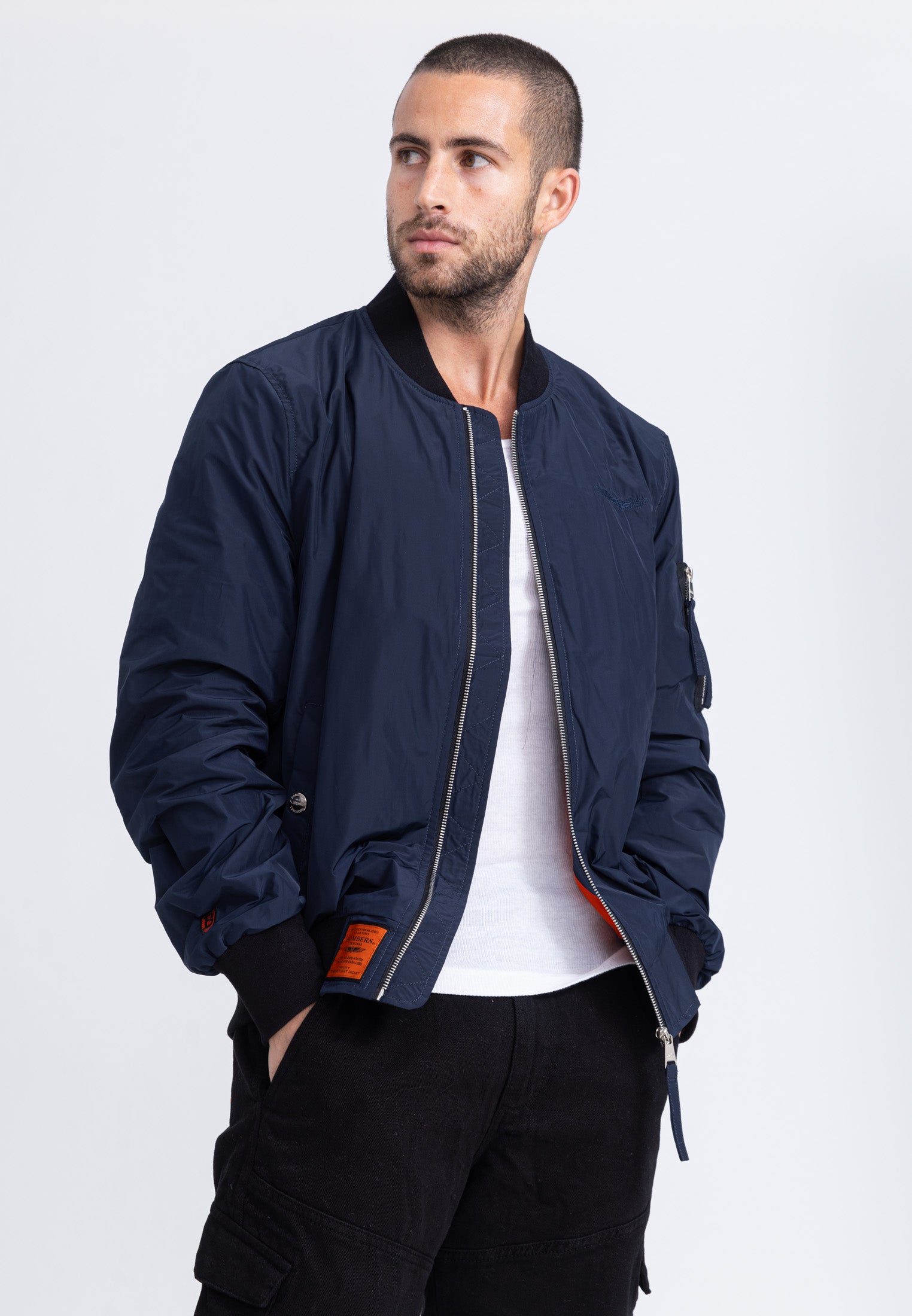 MA1 M Giubbotto bomber in giacca Navy Bombers Original   