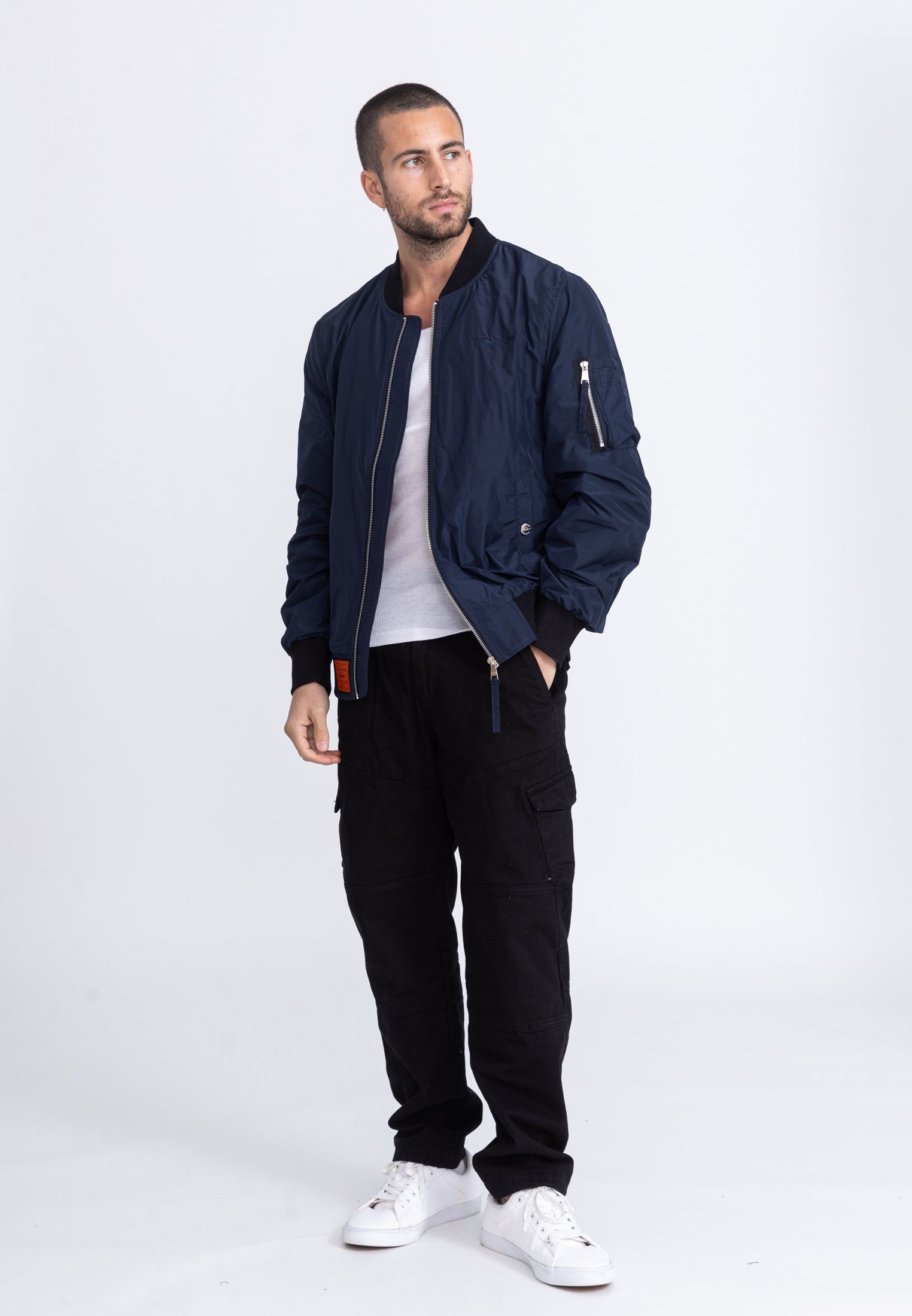 MA1 M Giubbotto bomber in giacca Navy Bombers Original   