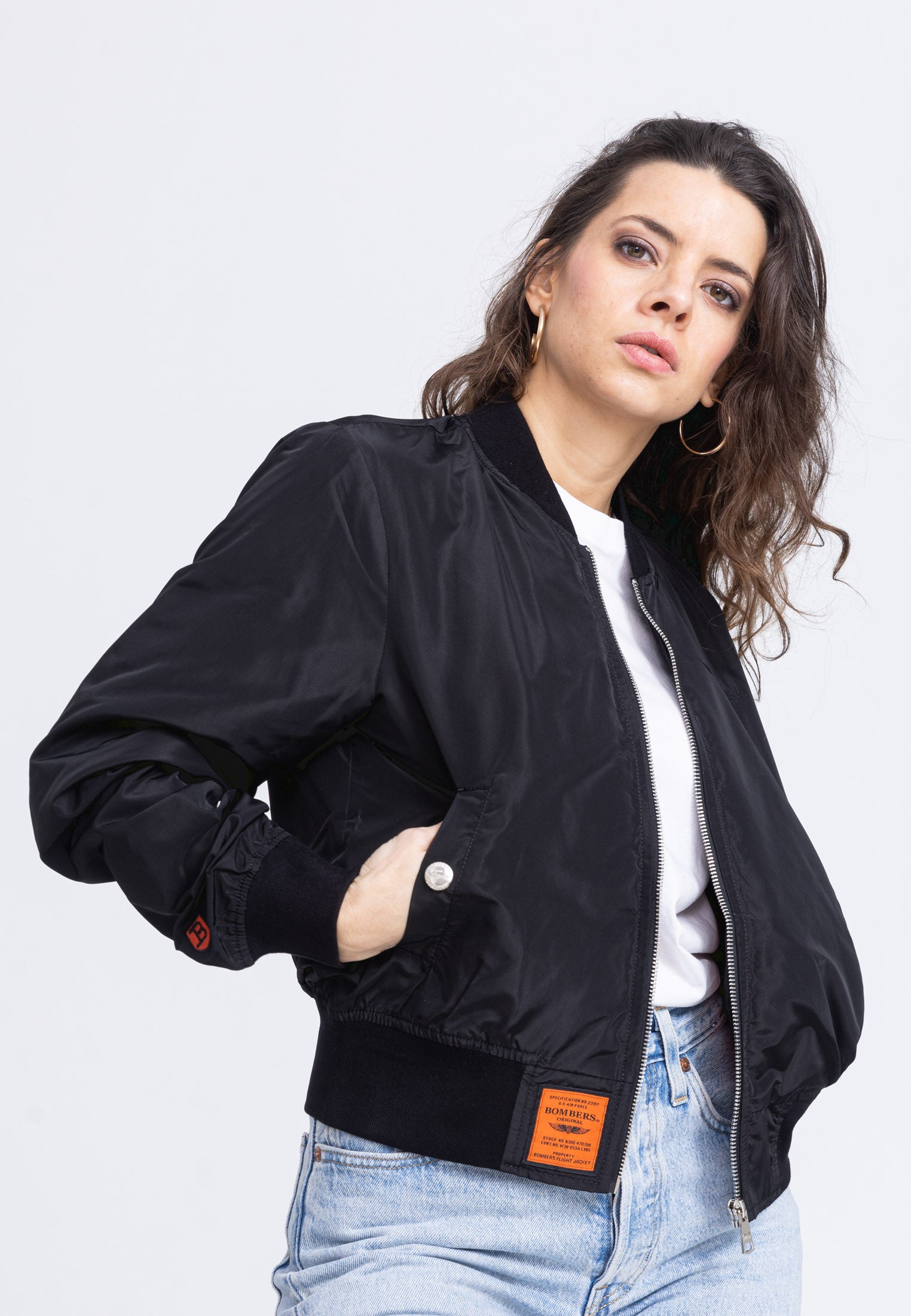 Giacca bomber MA1 W in nero Bombers Original   