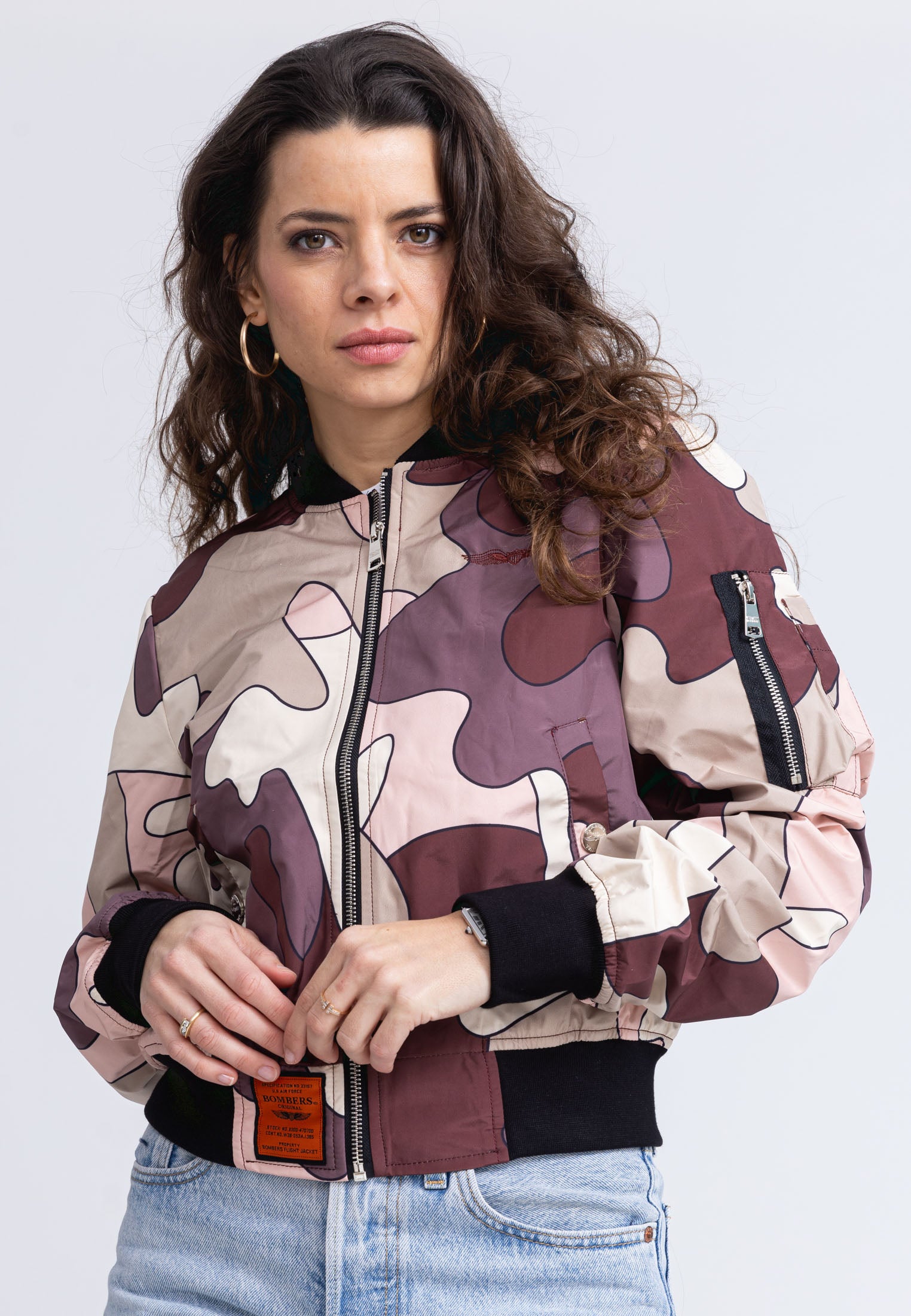 Giacca bomber MA1 W in camo/marrone Bombers Original   