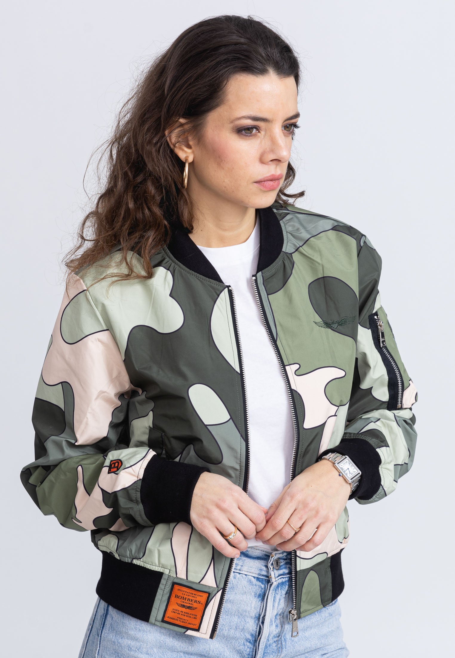 Giacca bomber MA1 W in camo/kaki Bombers Original   