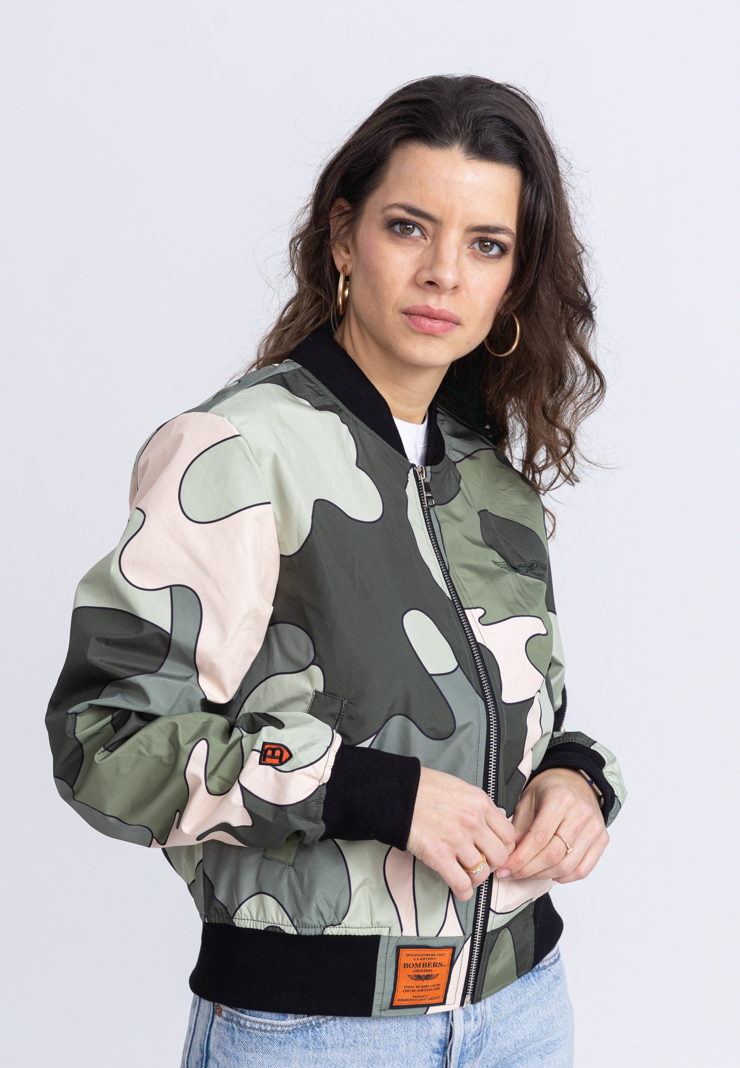 Giacca bomber MA1 W in camo/kaki Bombers Original   