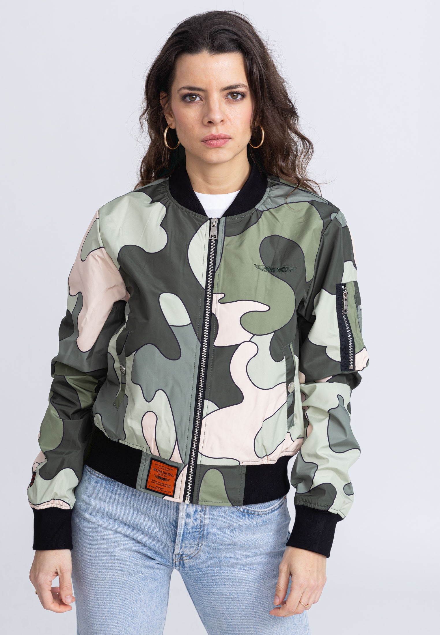 Giacca bomber MA1 W in camo/kaki Bombers Original   