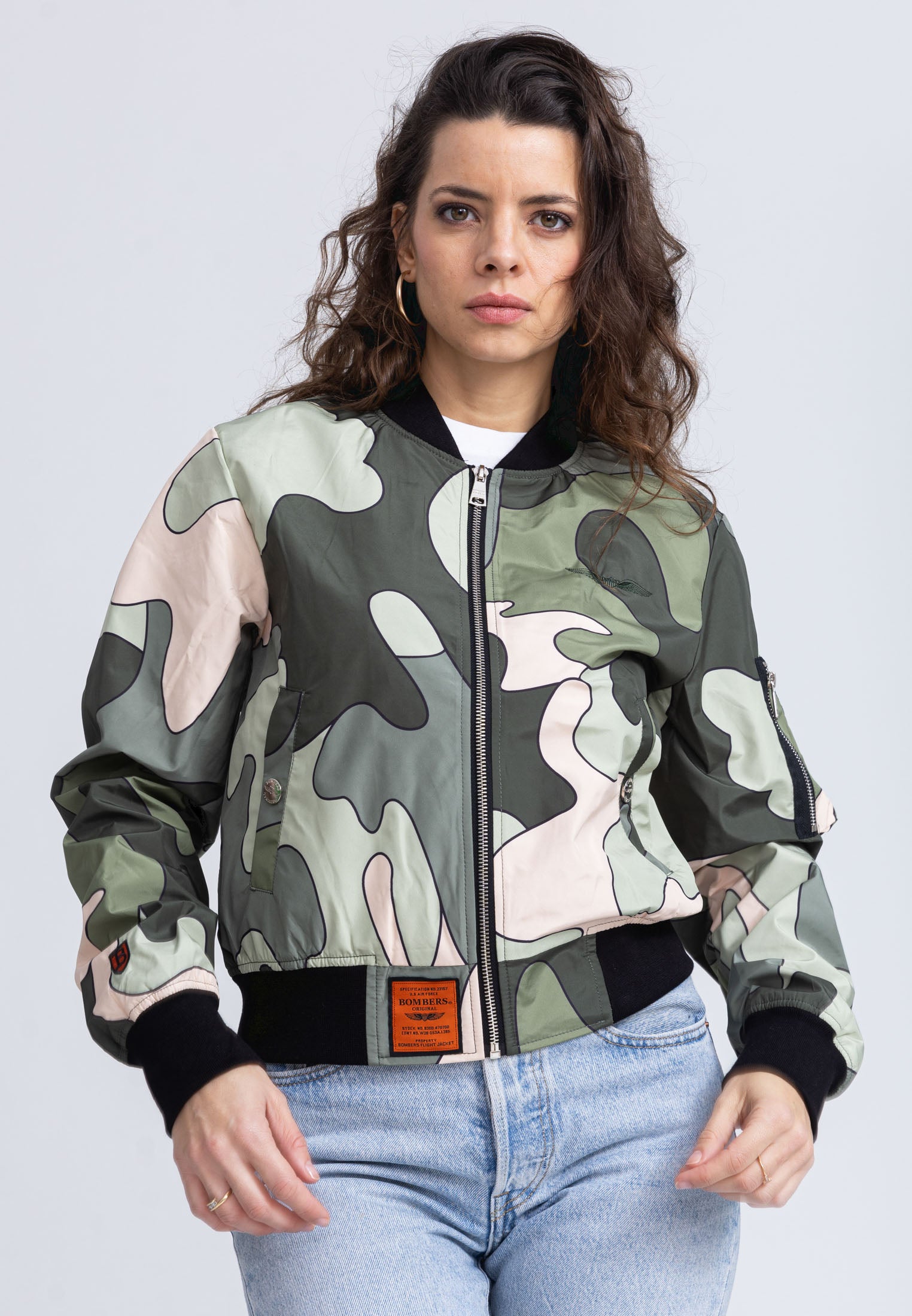 Giacca bomber MA1 W in camo/kaki Bombers Original   