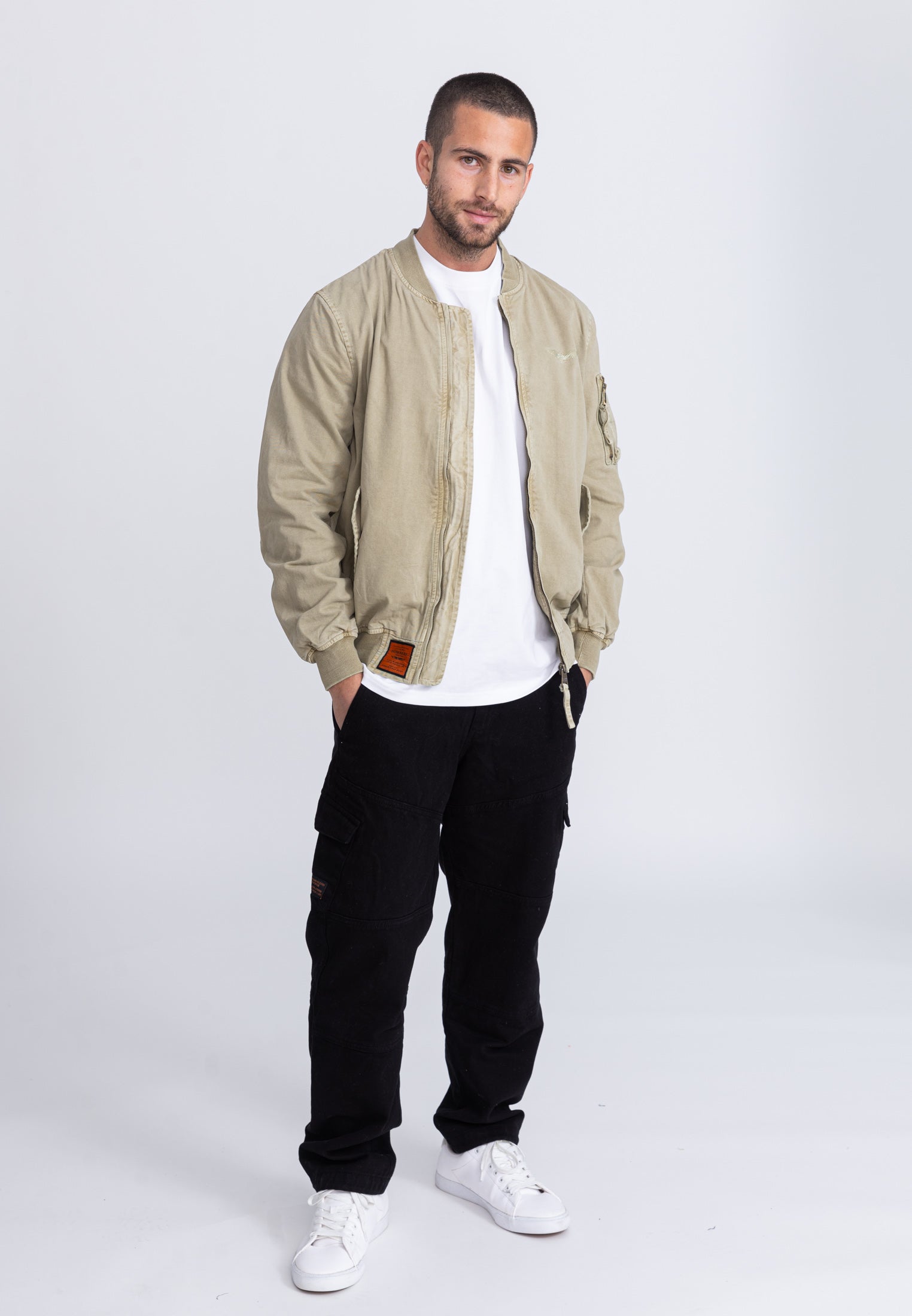 Bomber Mac M in beige Giacche Bombers Original   