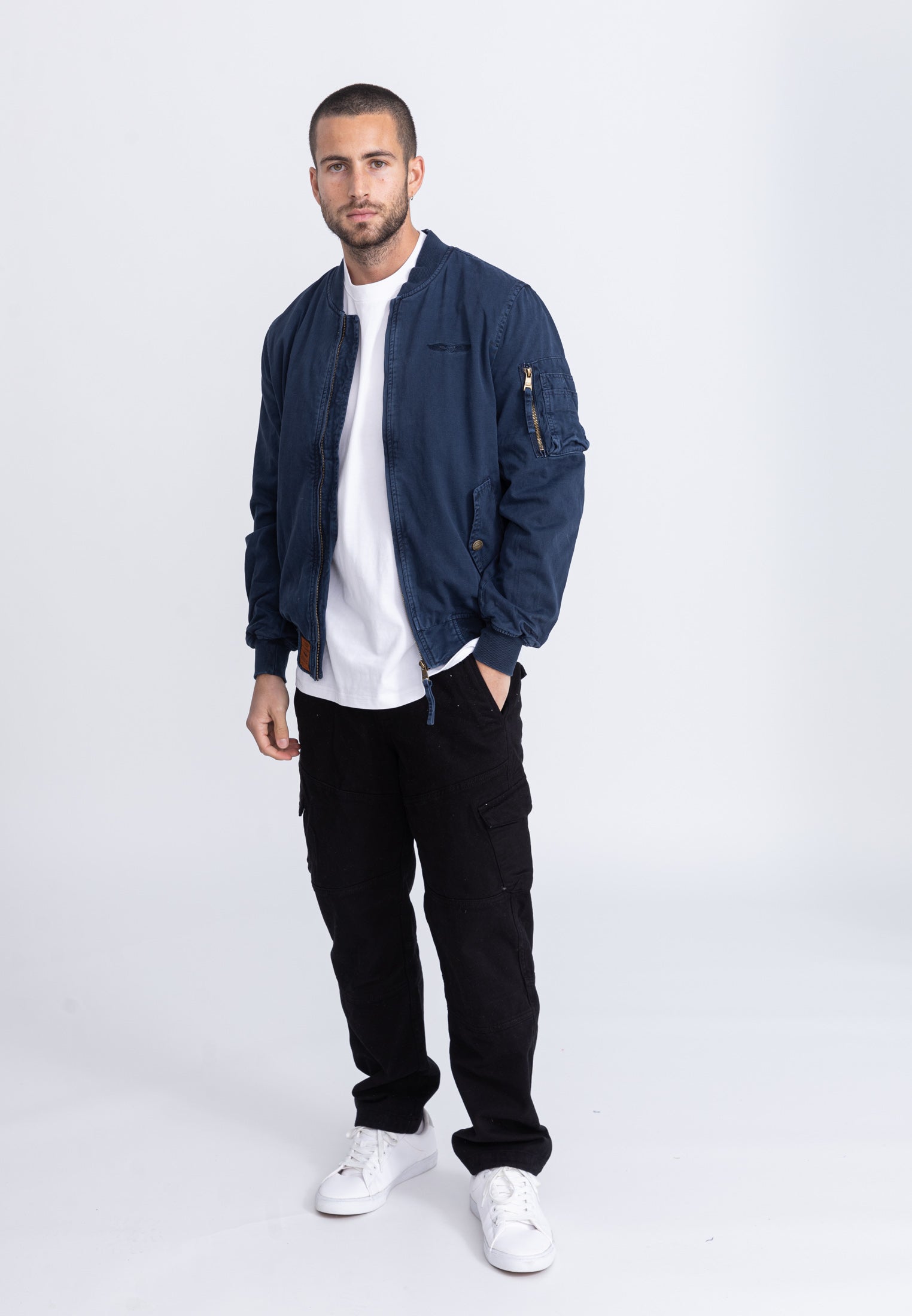 Giubbotto bomber Mac M in Giacche Navy Bombers Original   