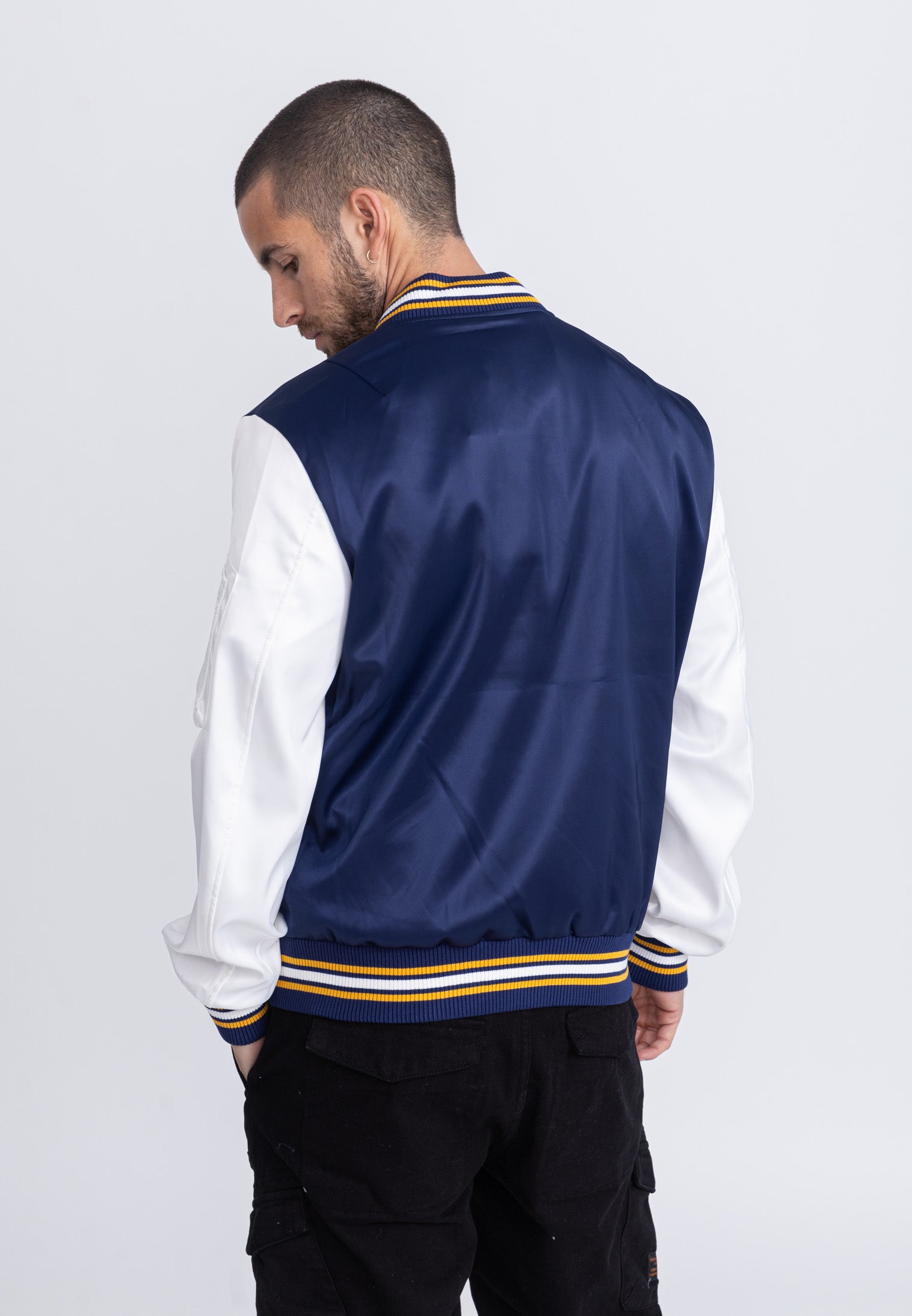 Giubbotto bomber March M in giacca blu/bianco Bombers Original   