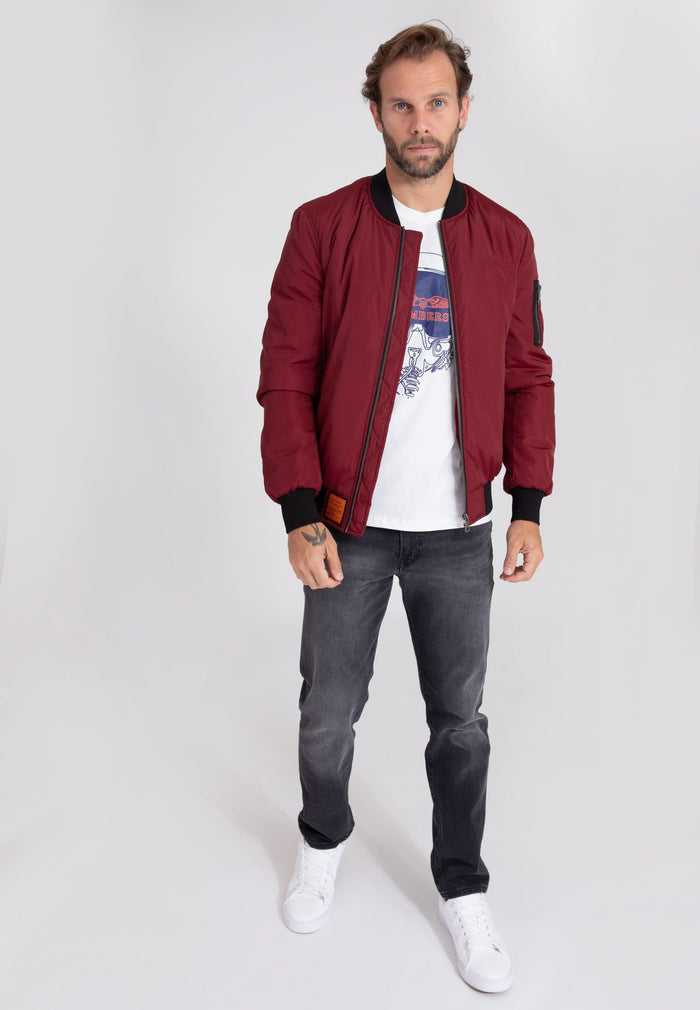 Giacca bomber Max M in Borgogna Bombers Original   