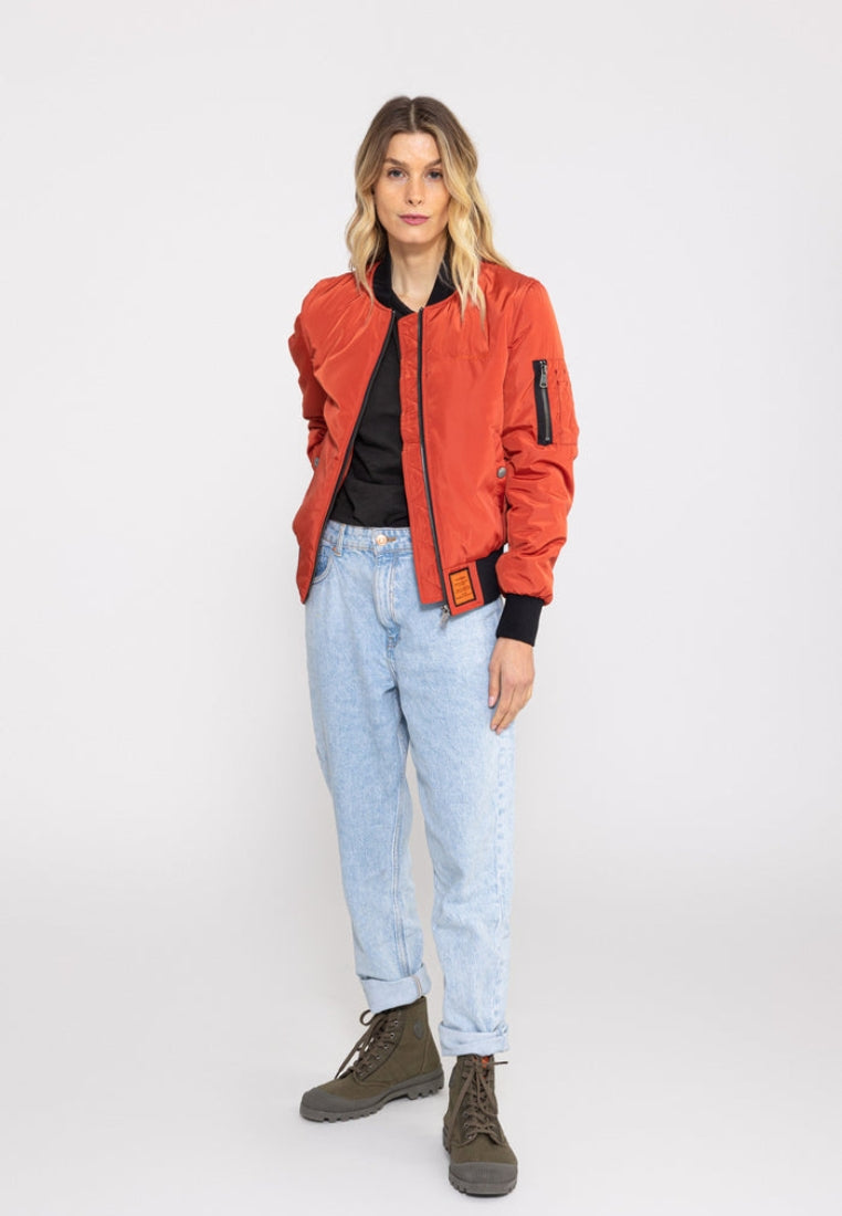 Giacca bomber Max W in Red Rust Bombers Original   