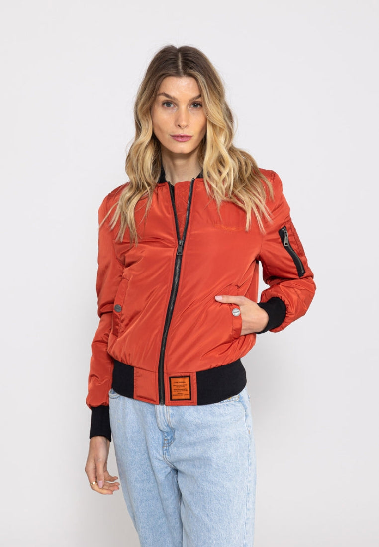 Giacca bomber Max W in Red Rust Bombers Original   