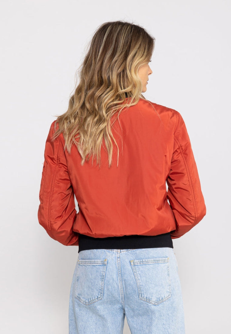 Giacca bomber Max W in Red Rust Bombers Original   