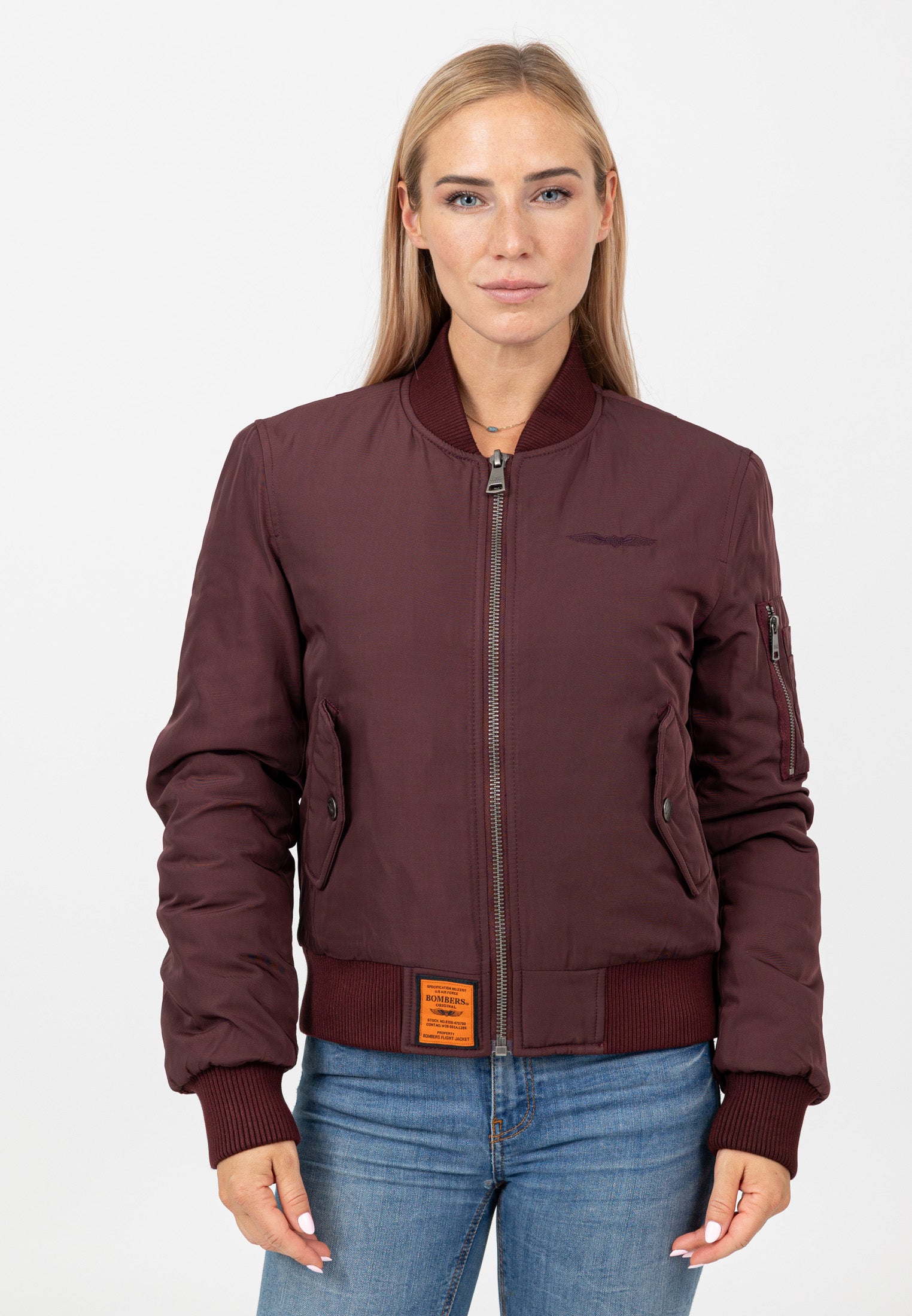 Original-W in Burgundy Giacche Bombers Original