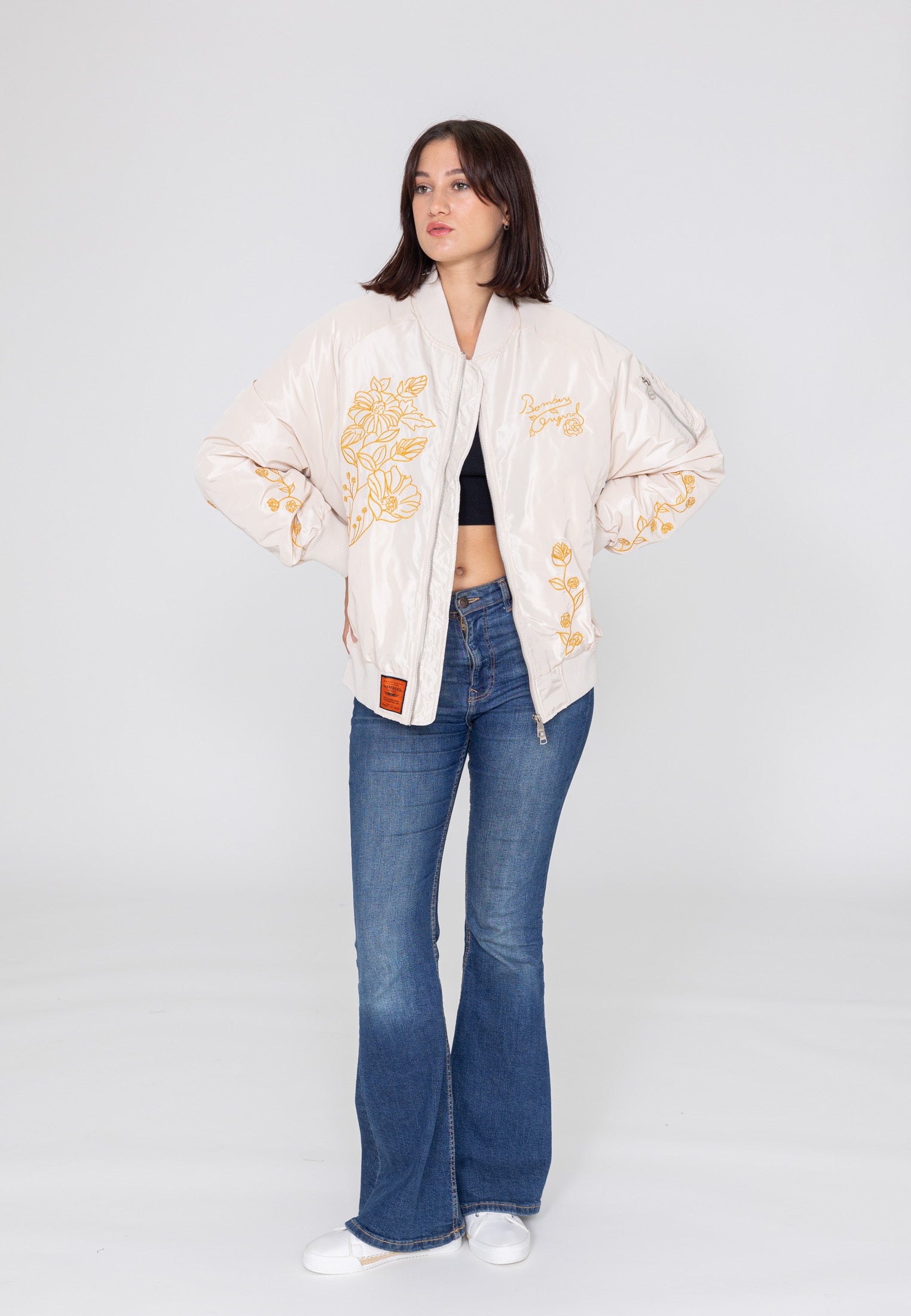 Giacca bomber Princess W in Cream Jackets Bombers Original   