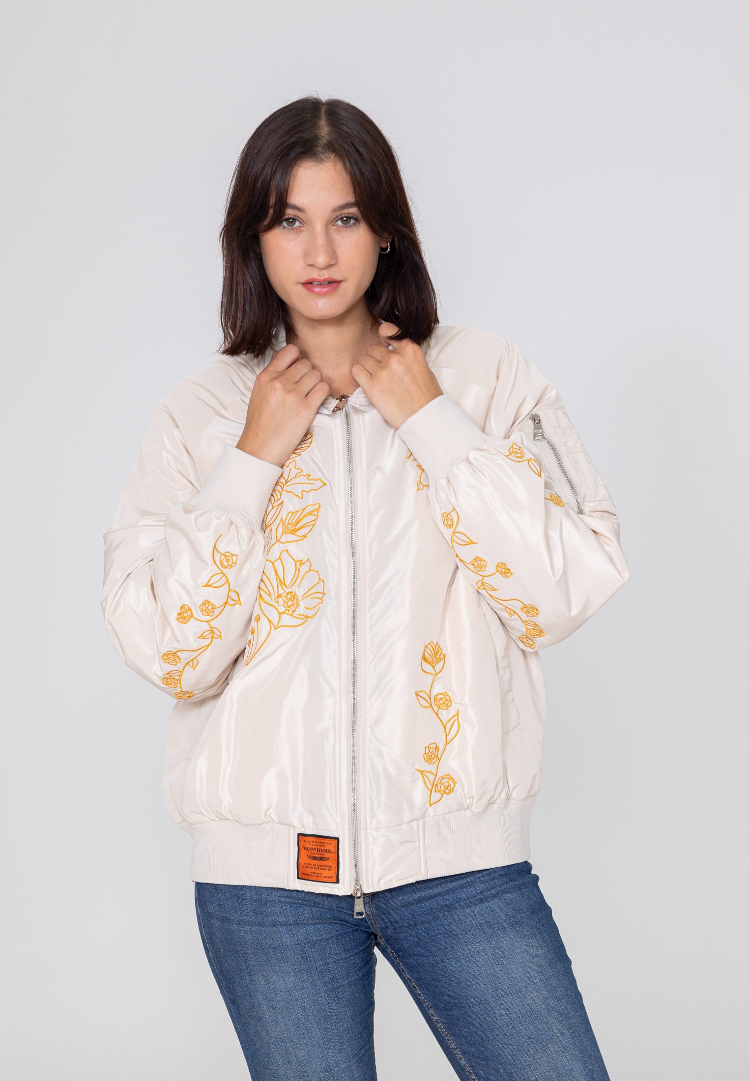 Giacca bomber Princess W in Cream Jackets Bombers Original   