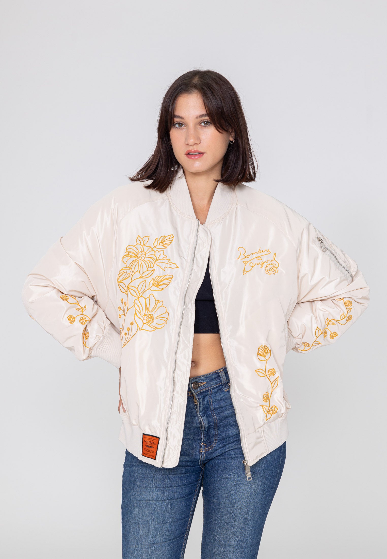 Giacca bomber Princess W in Cream Jackets Bombers Original   