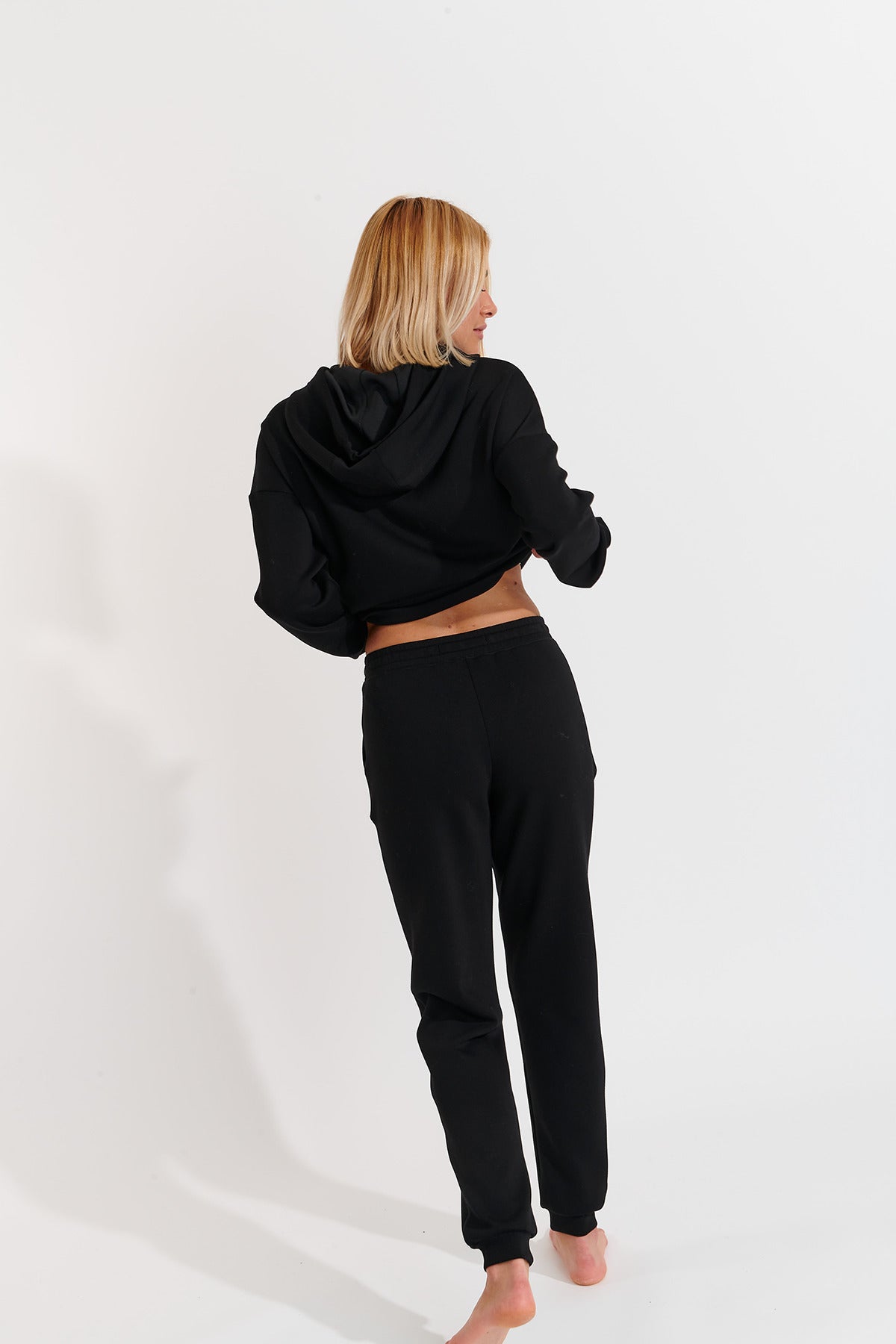 QUICK-BAYJOY pantaloni da jogging in noir Pantaloni Banana Moon   