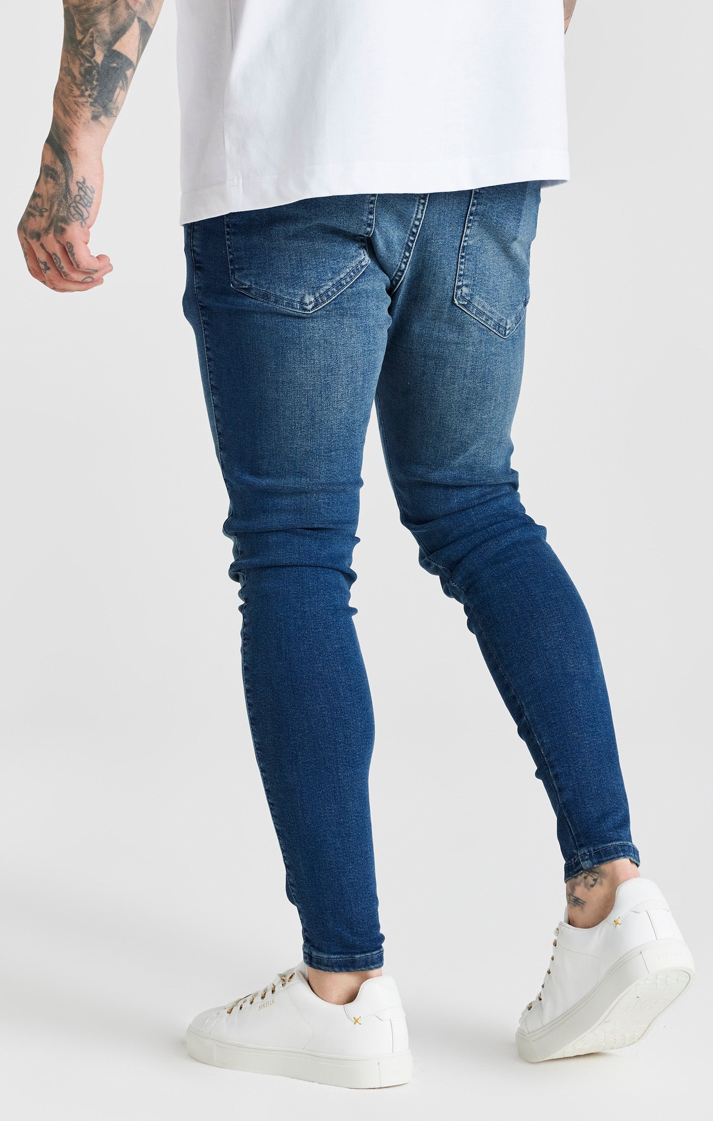 Jeans skinny essenziali in jeans blu SikSilk   