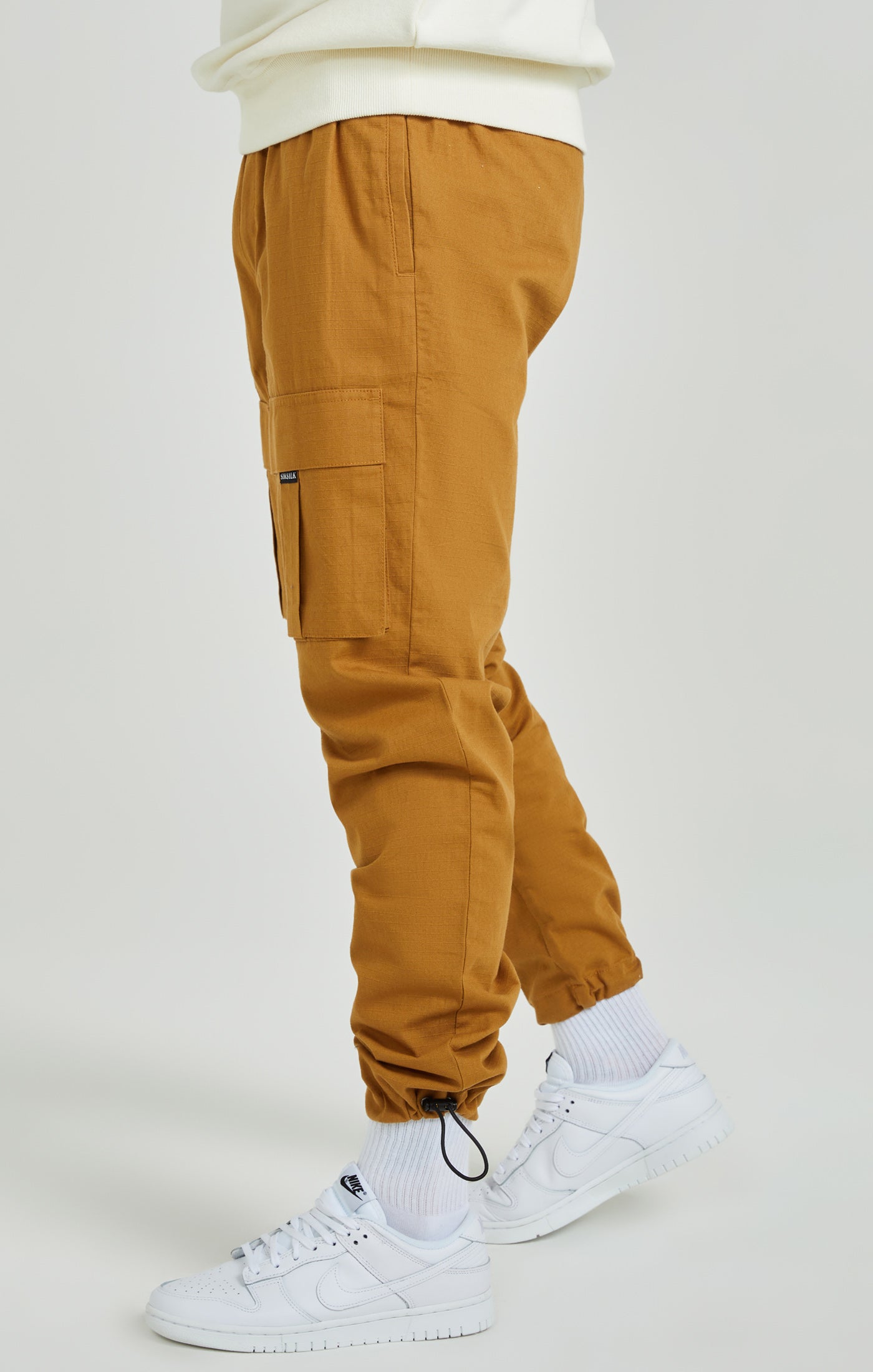 Pantaloni Cargo Ripstop in Tan Pantaloni SikSilk   