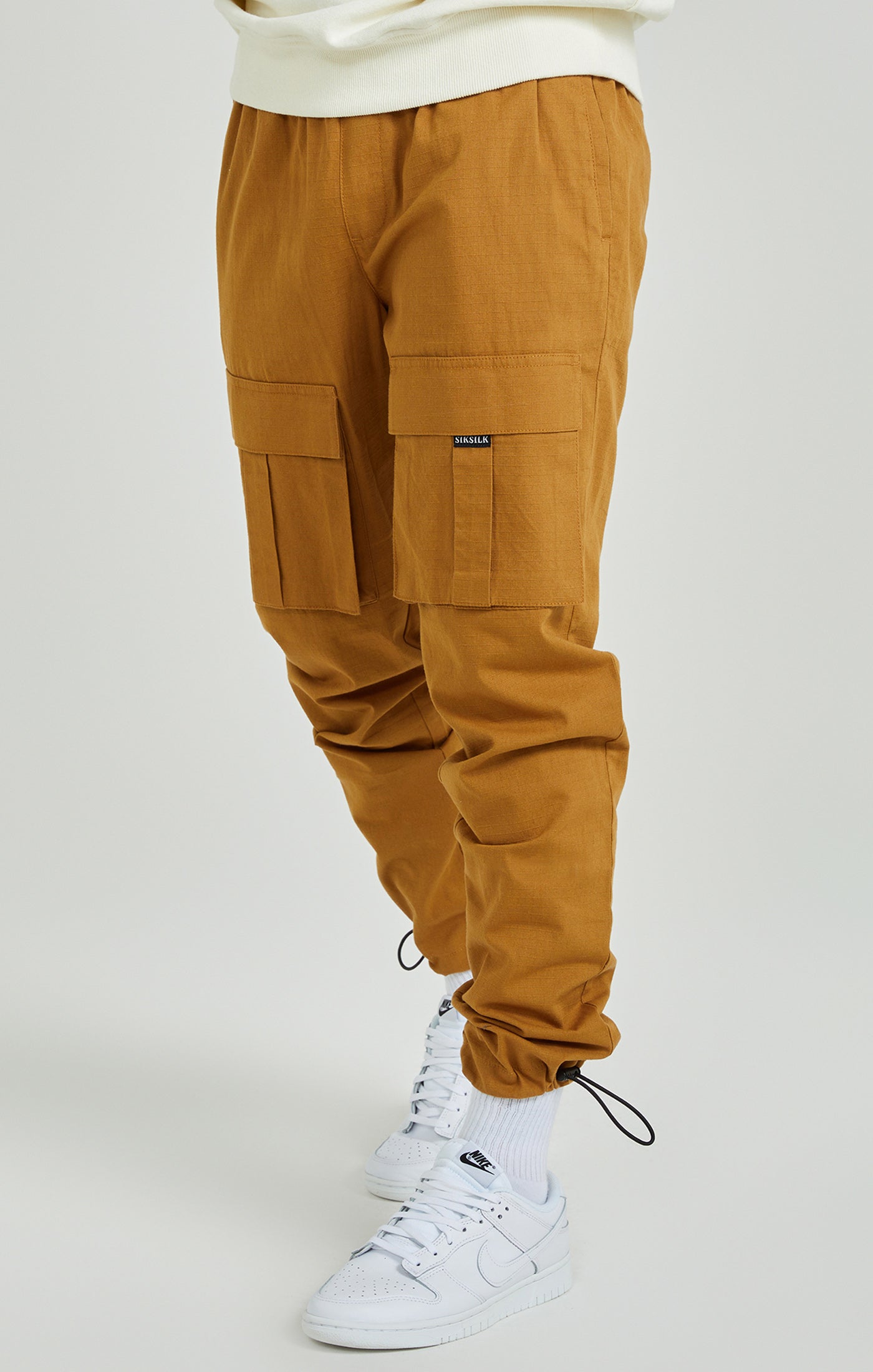 Pantaloni Cargo Ripstop in Tan Pantaloni SikSilk   