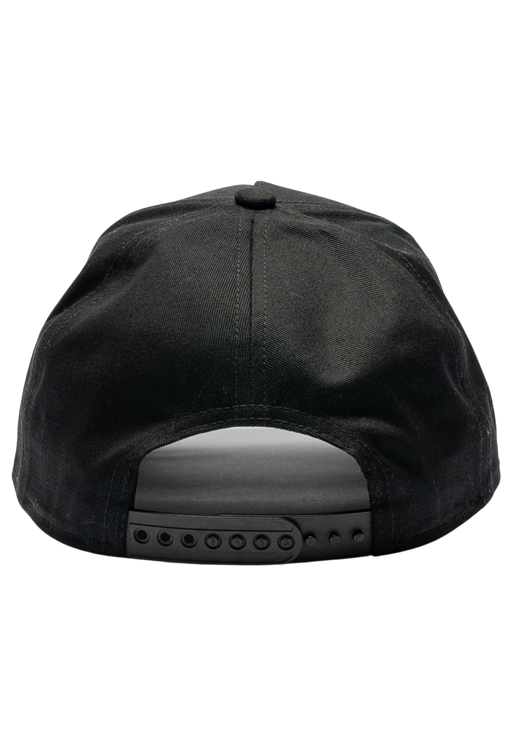 Cappello Trucker con ricamo floreale in nero Cappelli SikSilk   