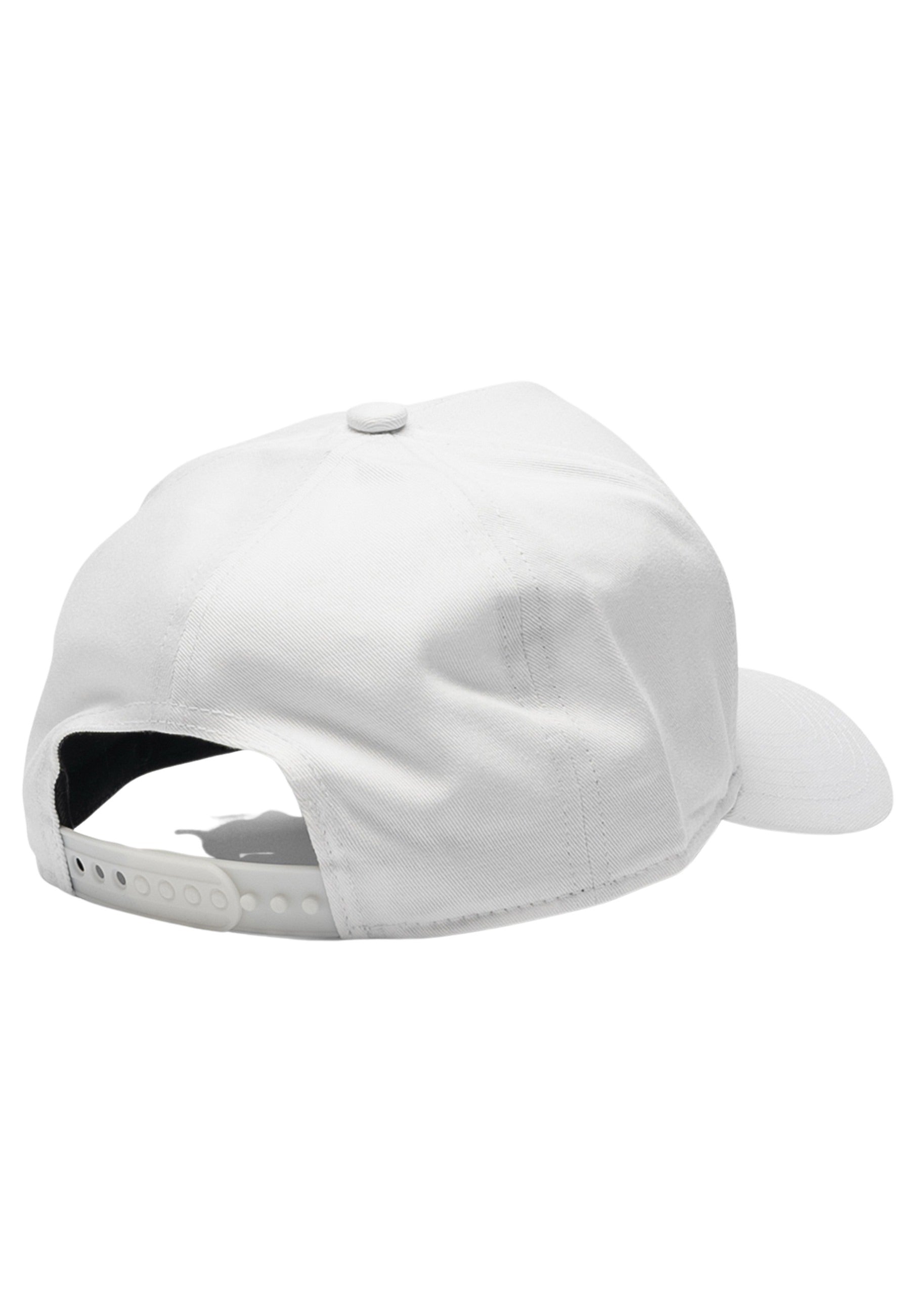 Cappello Trucker con ricamo floreale in cappellini bianchi SikSilk   