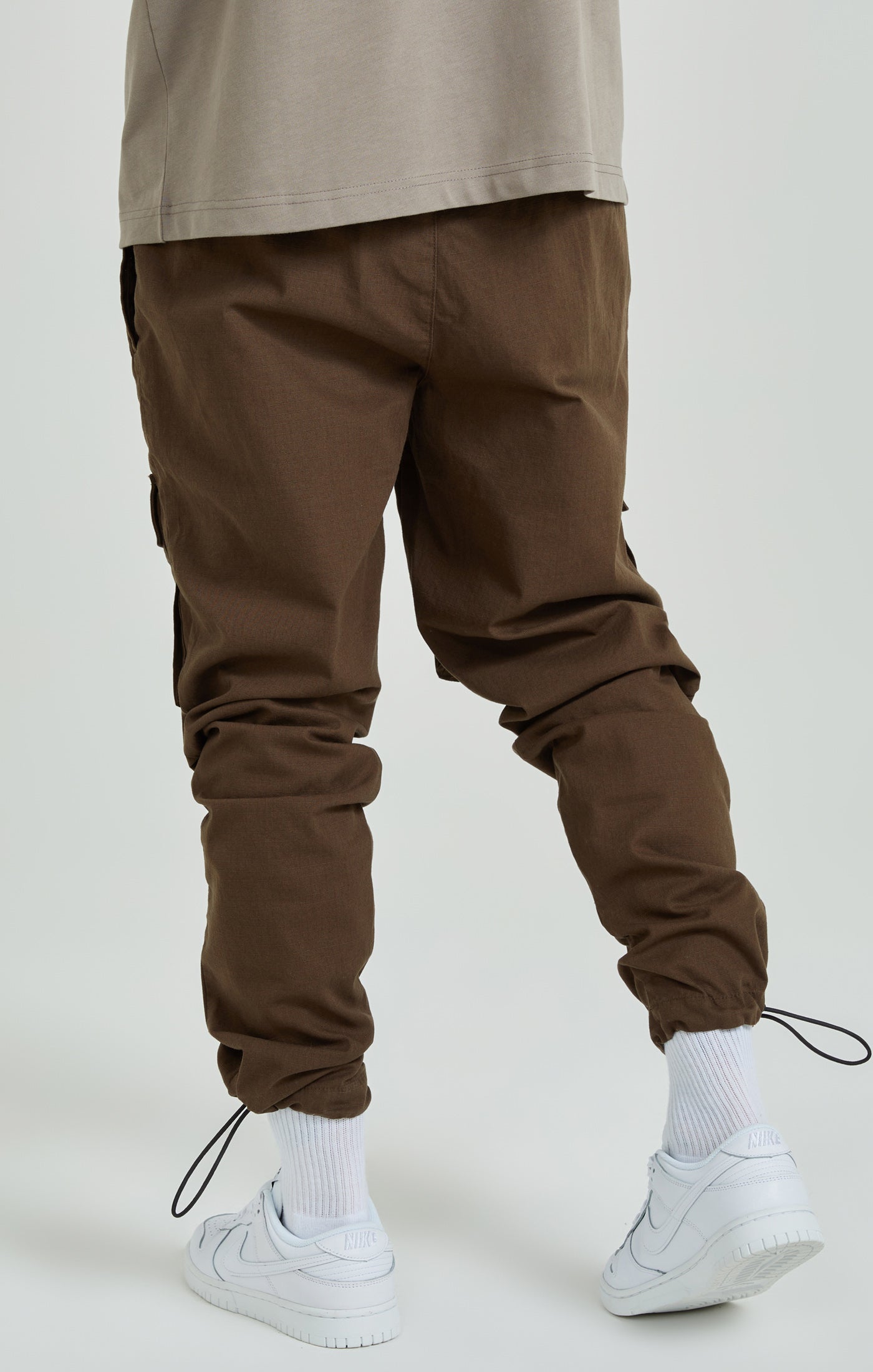 Pantaloni Cargo Ripstop in marrone Pantaloni SikSilk   