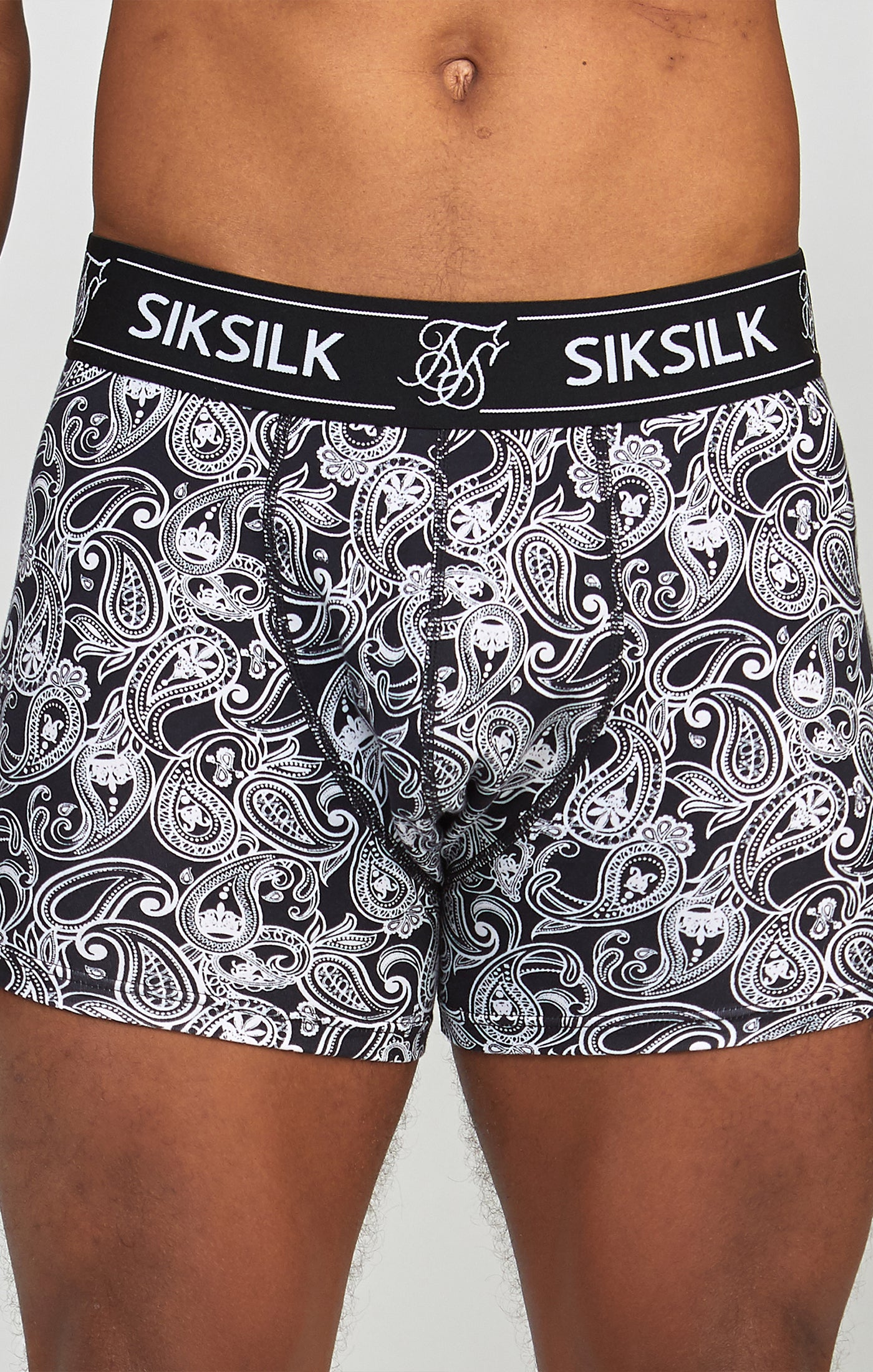 Confezione da 3 boxer Paisley in nero Intimo SikSilk   