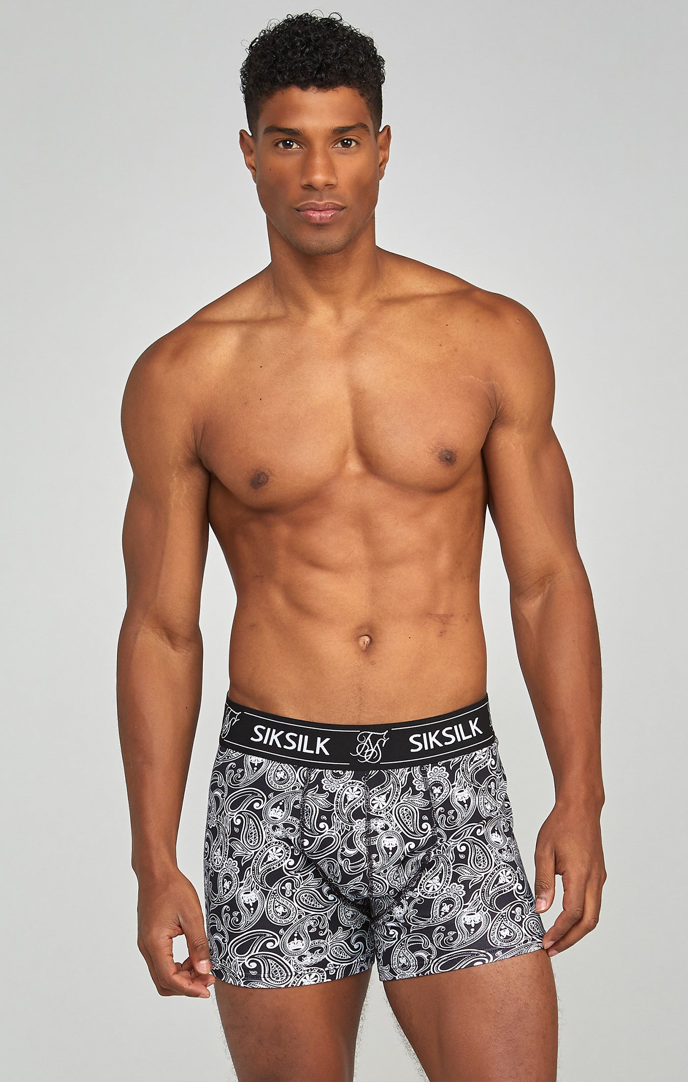 Confezione da 3 boxer Paisley in nero Intimo SikSilk   