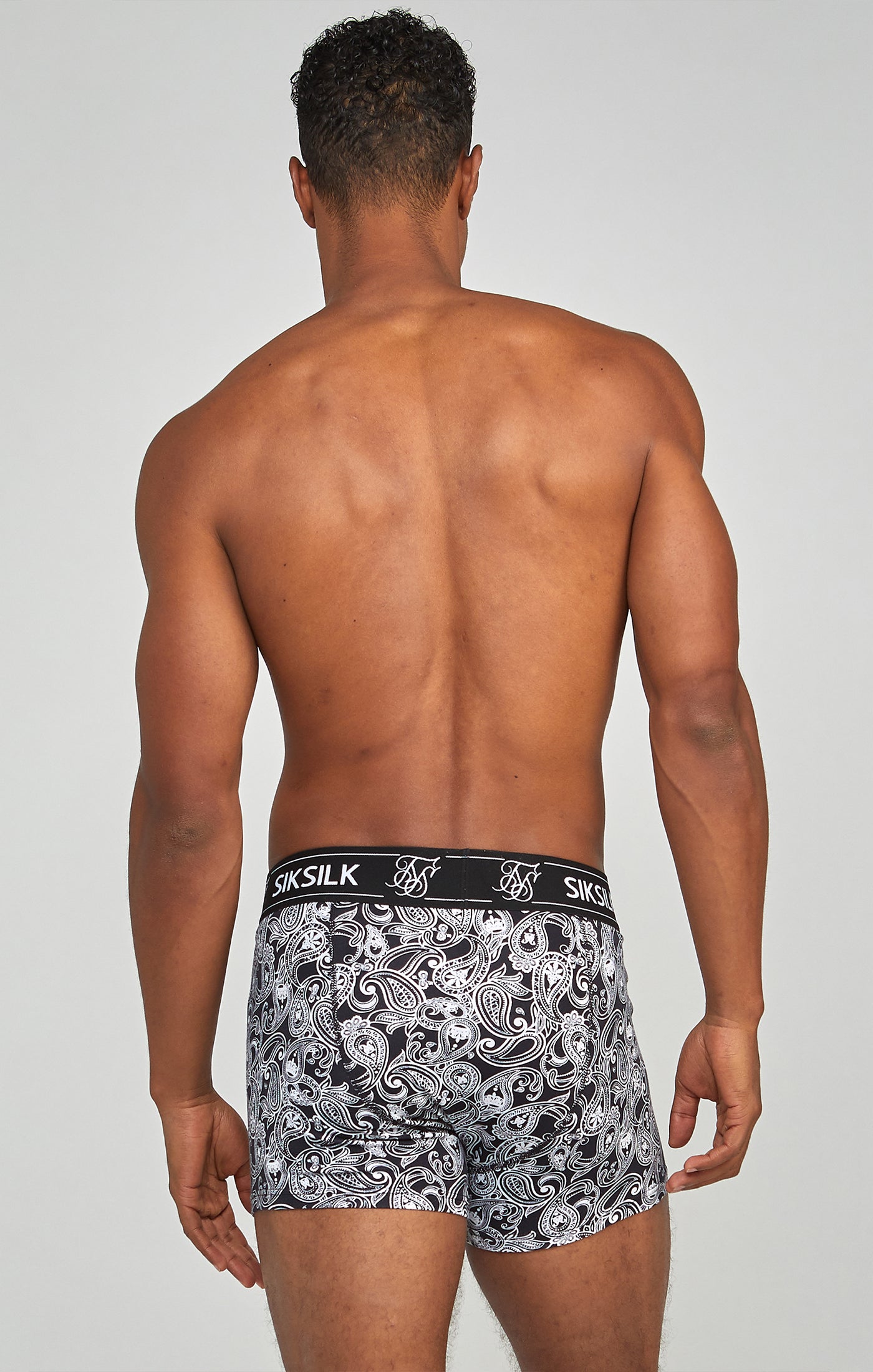 Confezione da 3 boxer Paisley in nero Intimo SikSilk   