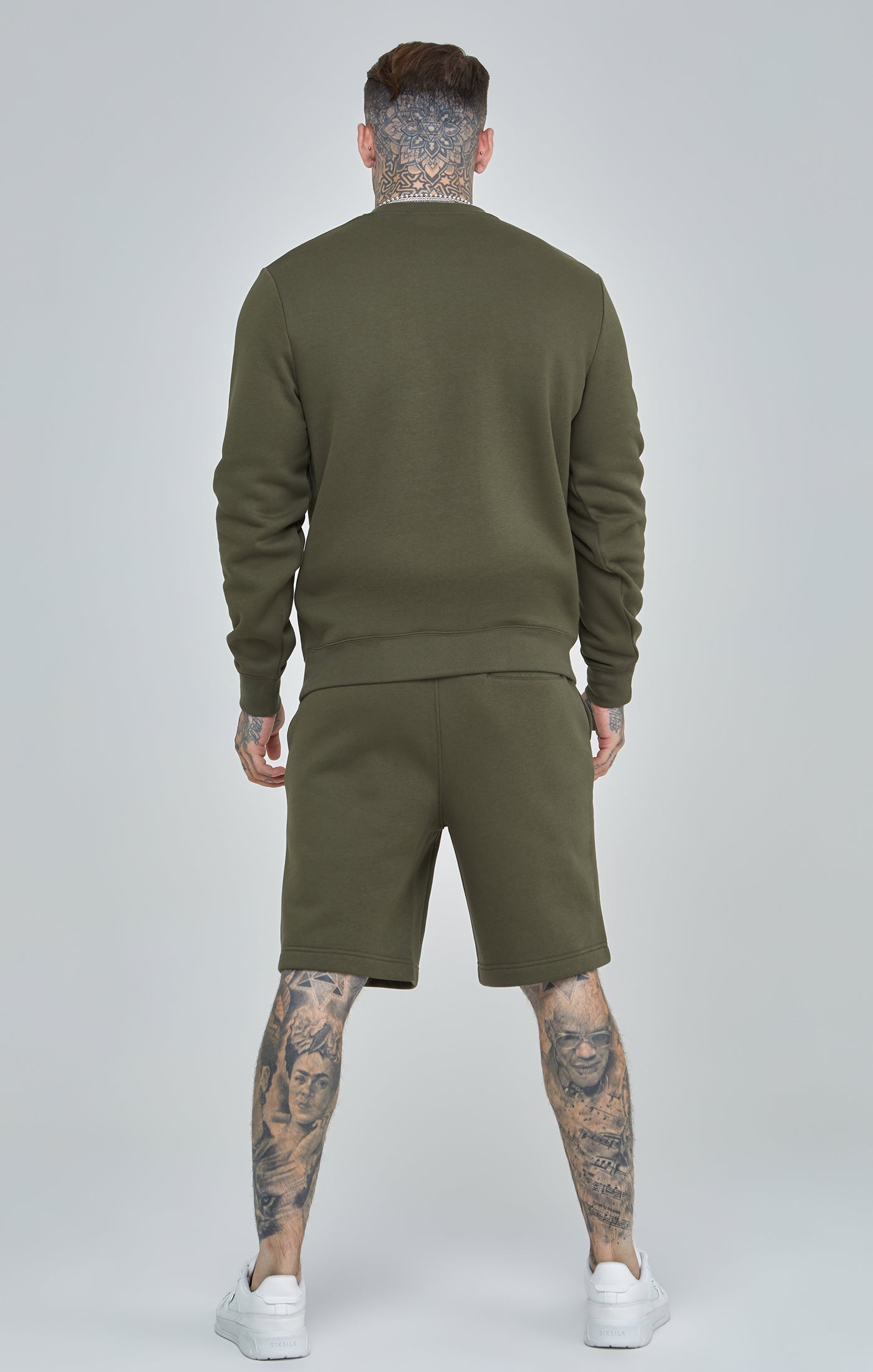 Felpa essenziale in kaki Felpe SikSilk   