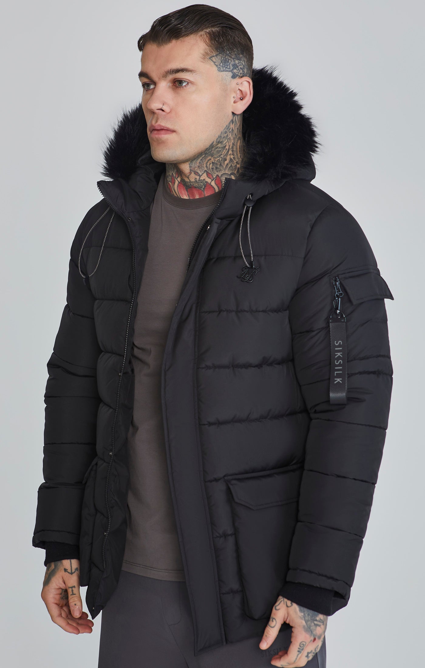 Parka in giacche nere SikSilk   