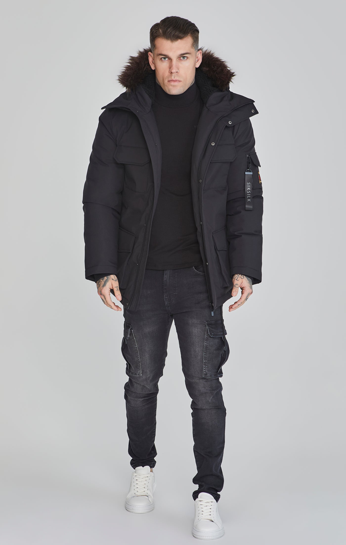 Parka in giacche nere SikSilk   