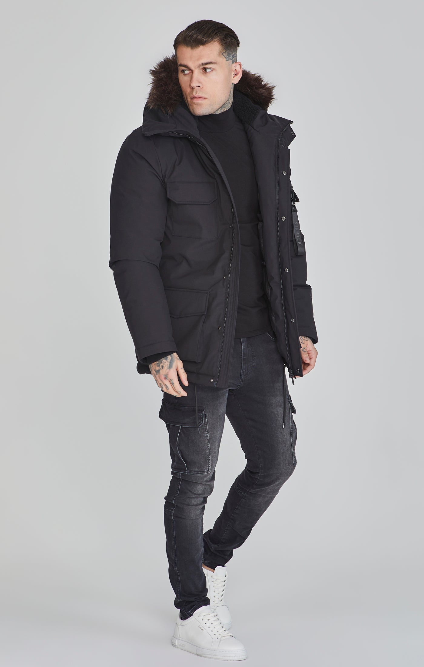 Parka in giacche nere SikSilk   