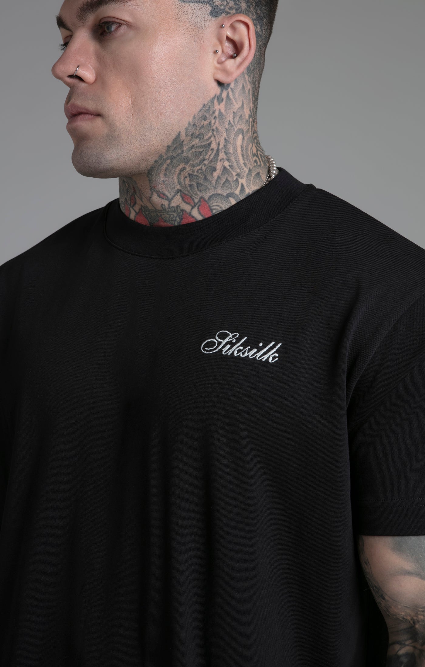 Maglietta grafica in nero Magliette SikSilk   