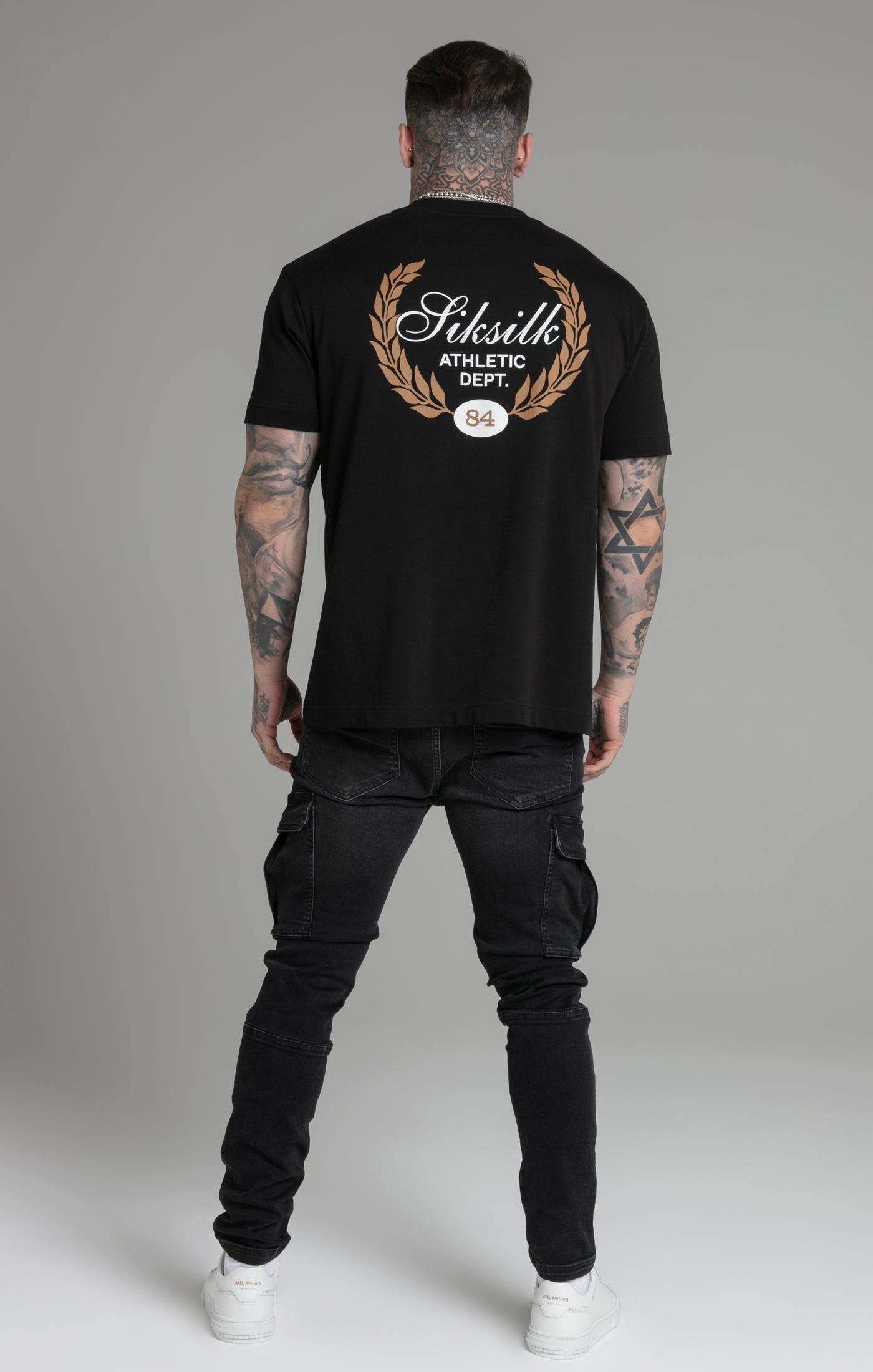 Maglietta grafica in nero Magliette SikSilk   