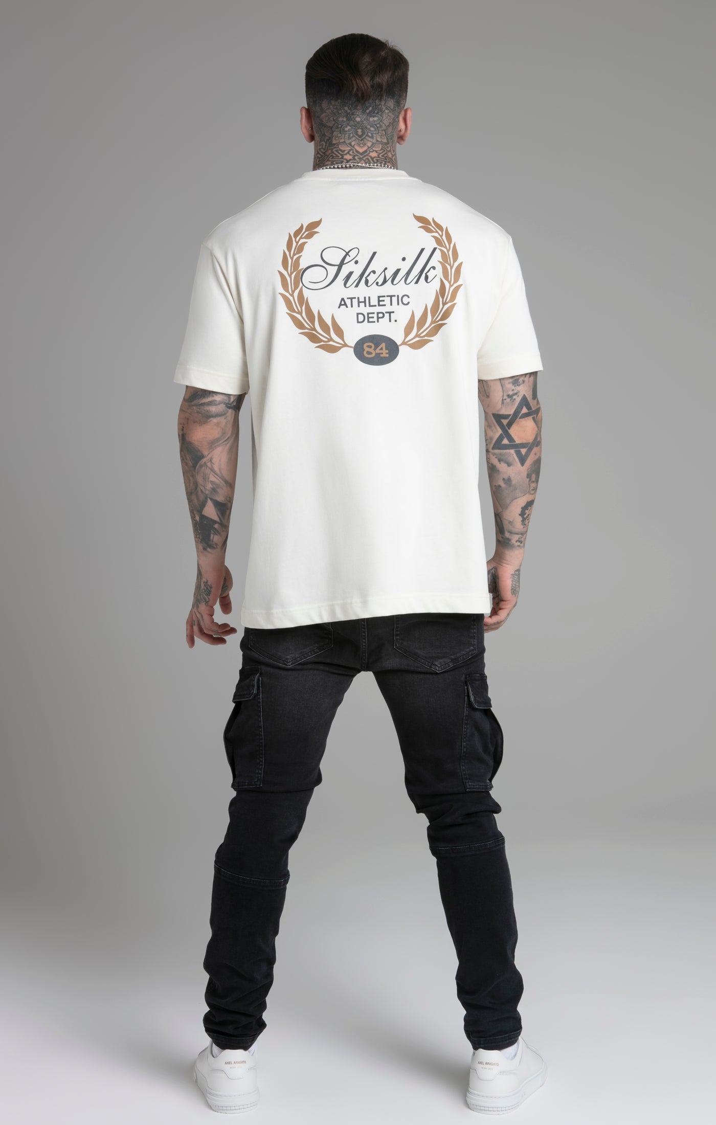 Maglietta grafica in ecru T-shirt SikSilk   