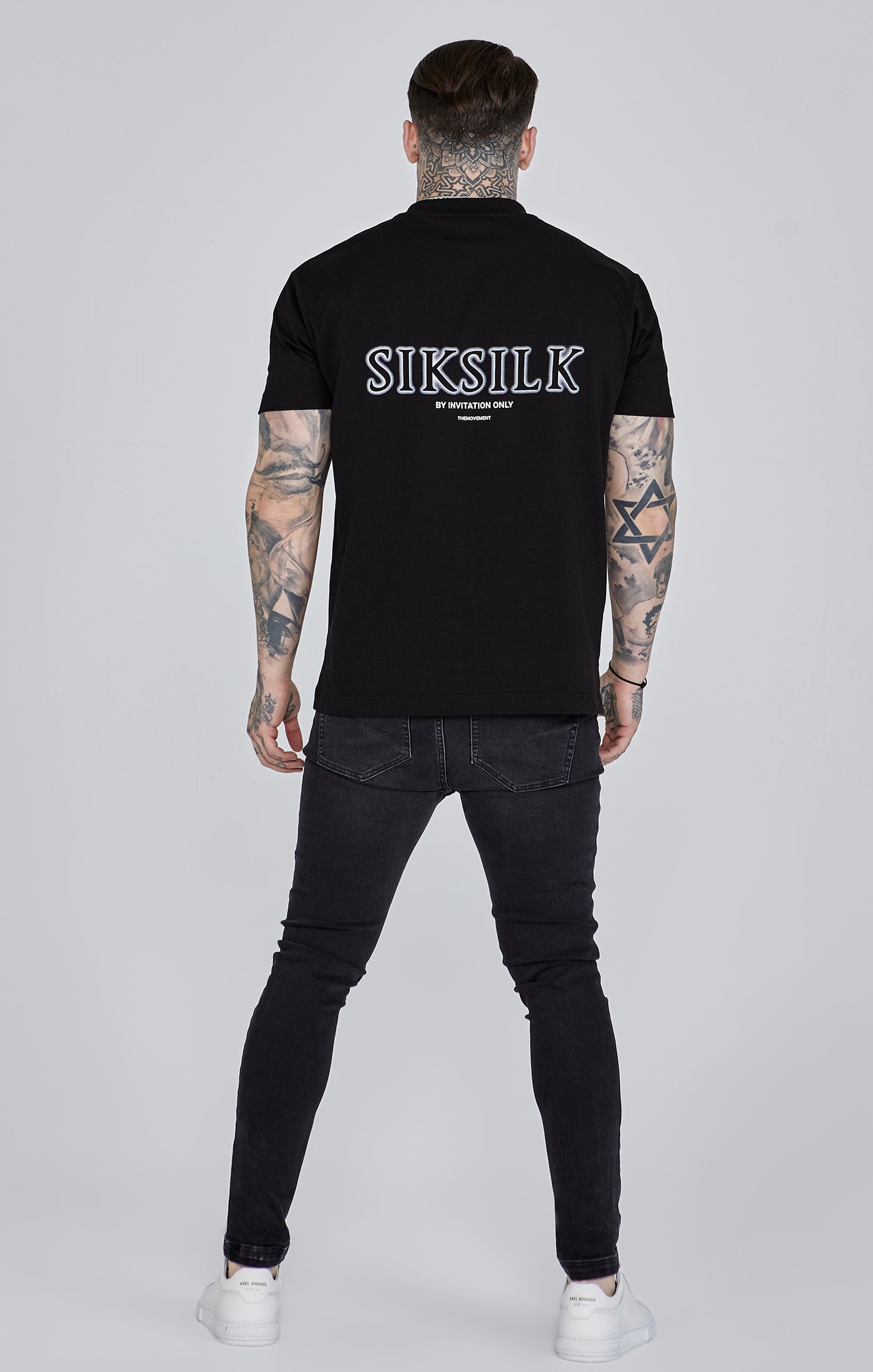 Jeans skinny in nero SikSilk   