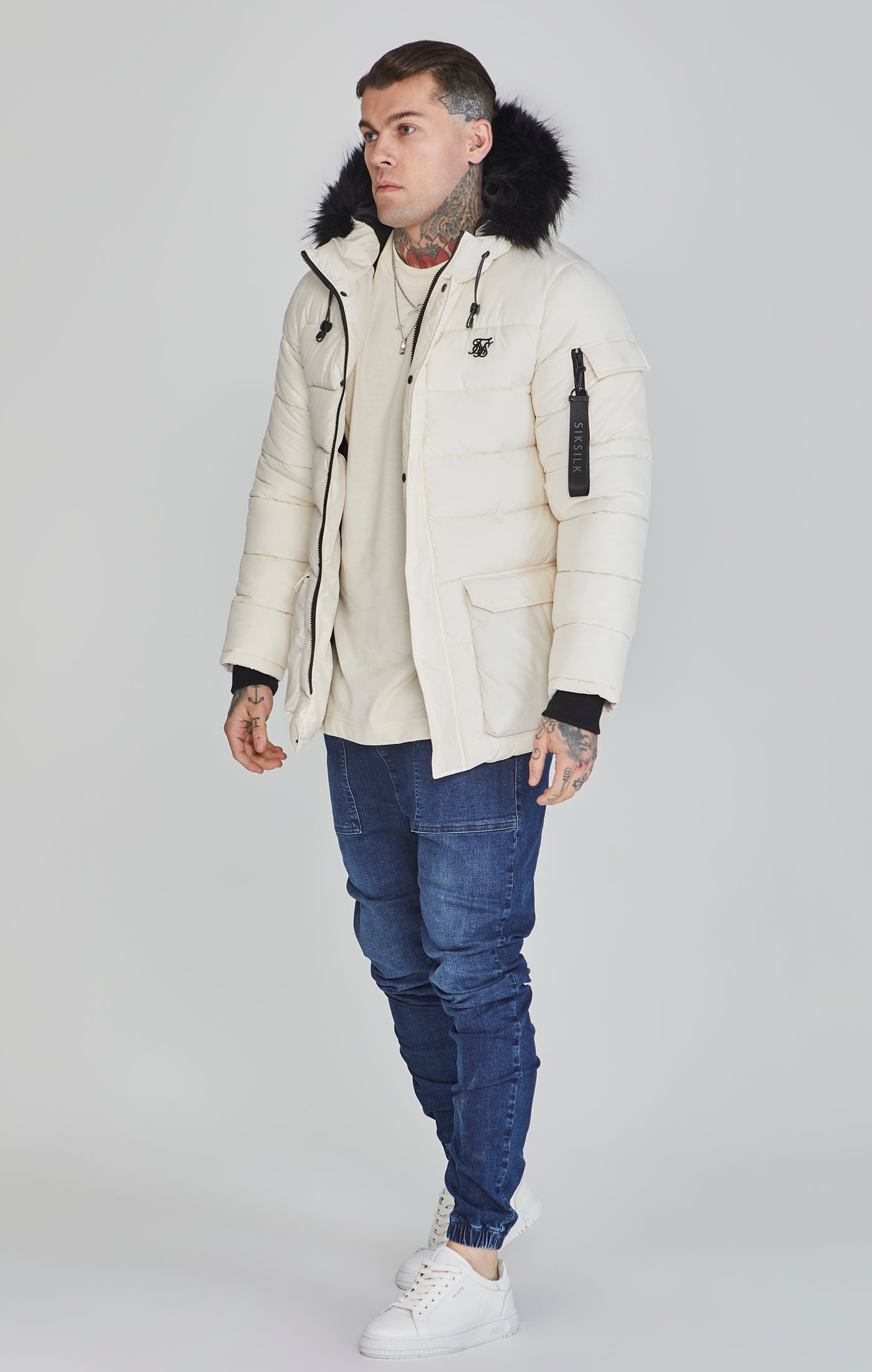 Parka in ecru Giacche SikSilk   