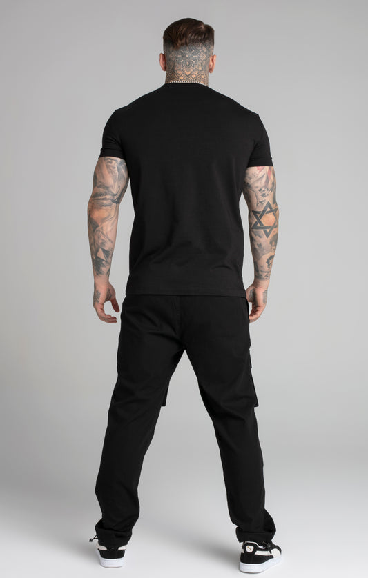 Maglietta Muscle Fit in nero Magliette SikSilk   