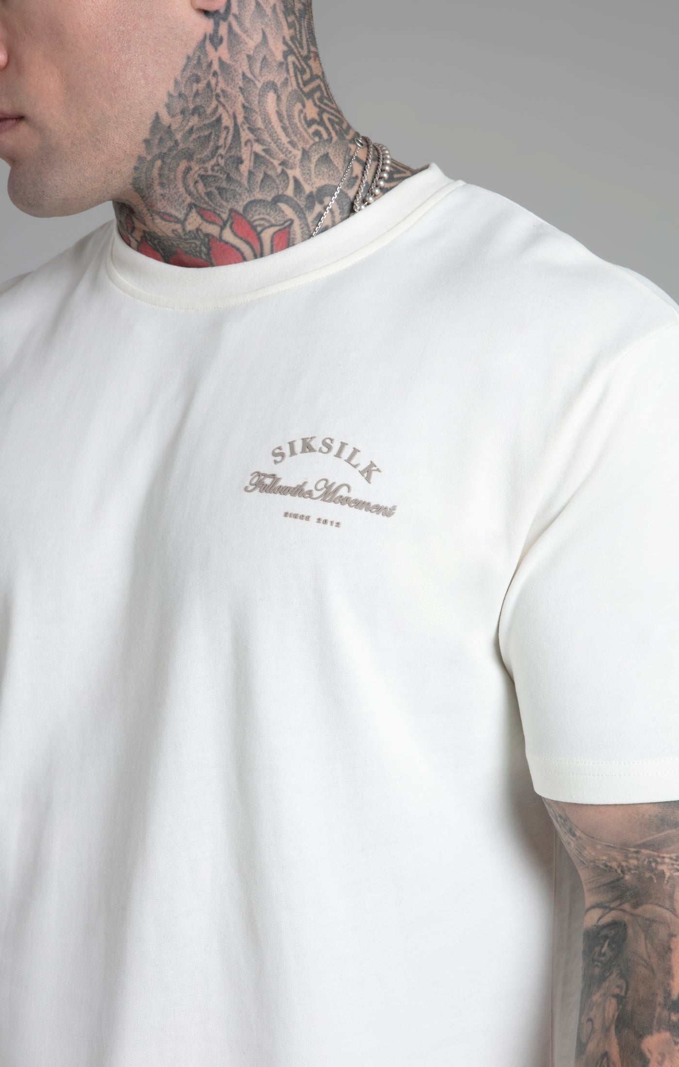 T-shirt dal taglio rilassato in ecru T-shirt SikSilk   