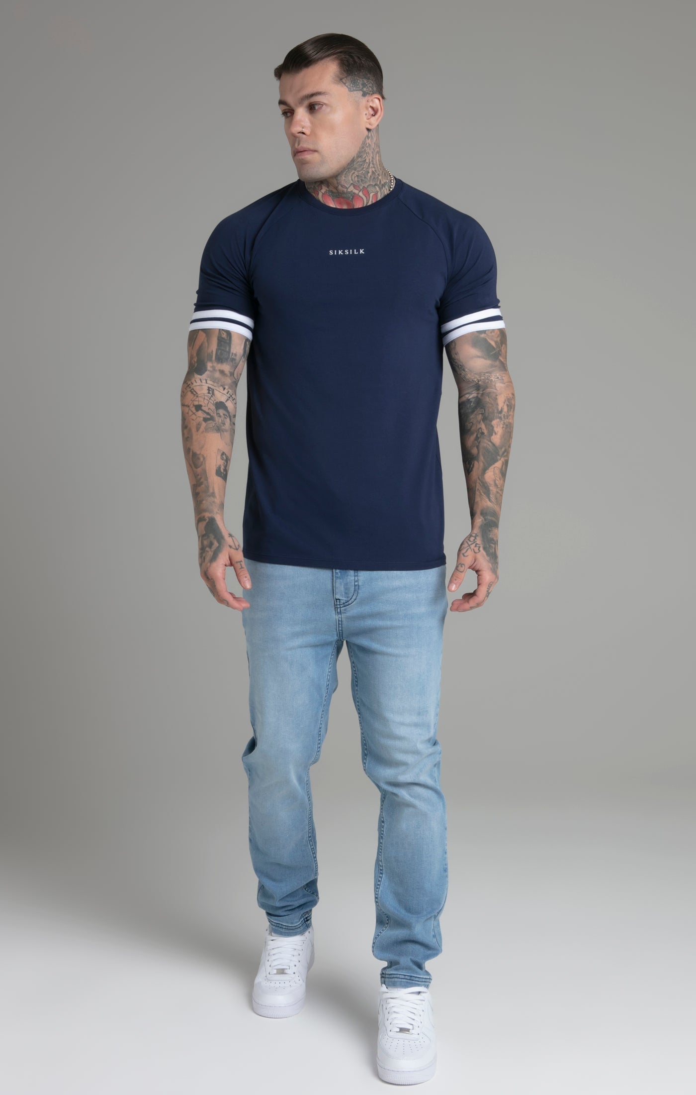 Maglietta Tournament in Navy Magliette SikSilk   